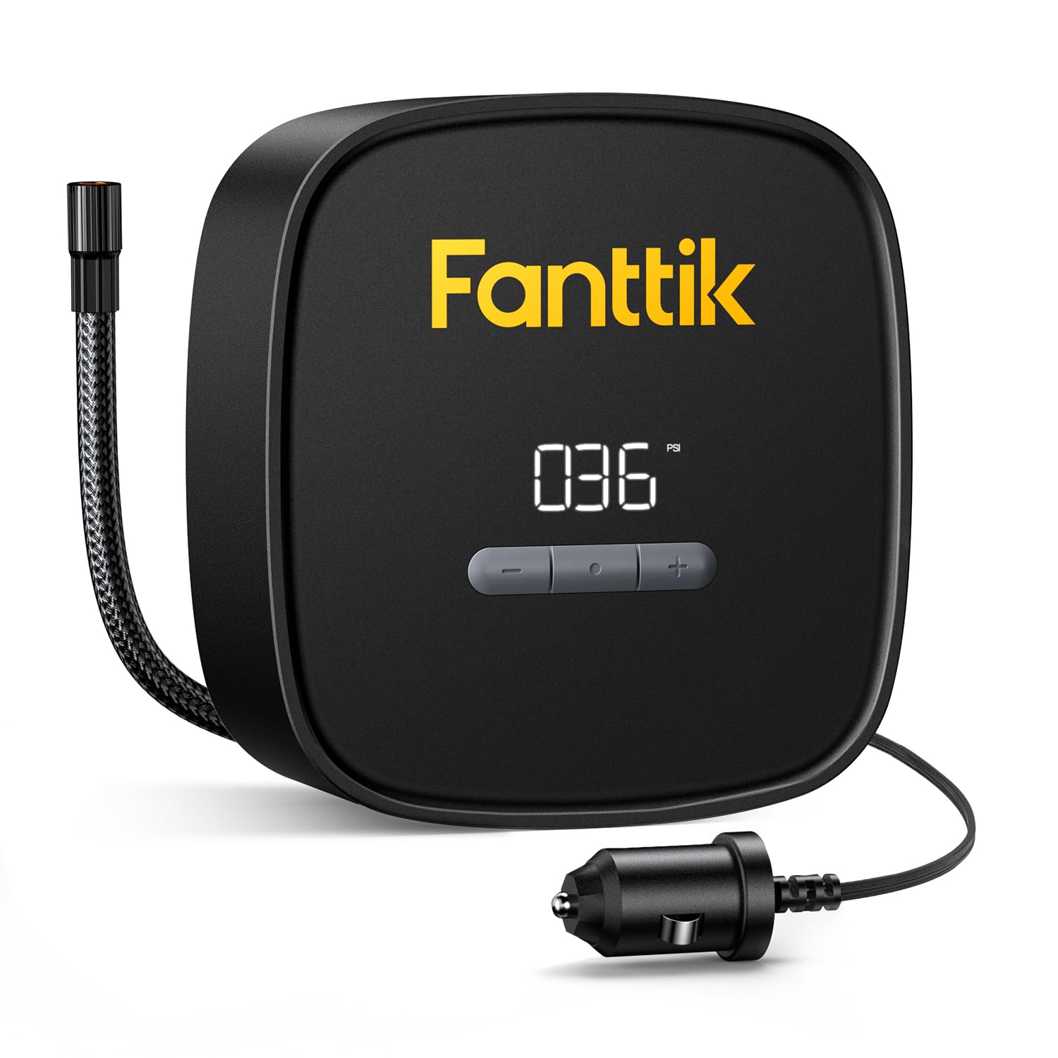 Fanttik X9 SE Tire Inflator Portable Air Compressor for Car, 12V DC Tire Pump with Pressure Gauge, 9.8ft Long Charging Power Aut