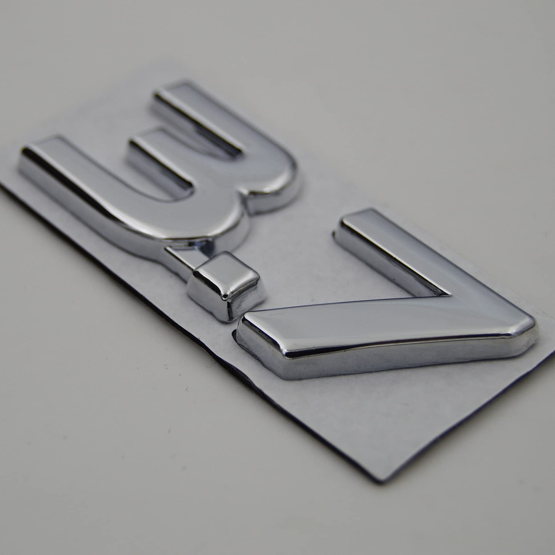 Chrome 3.7 Fender Side Boot Emblem Badge Decal for Infiniti Q50 QX70 2014 2015 2016 (Silver x2)