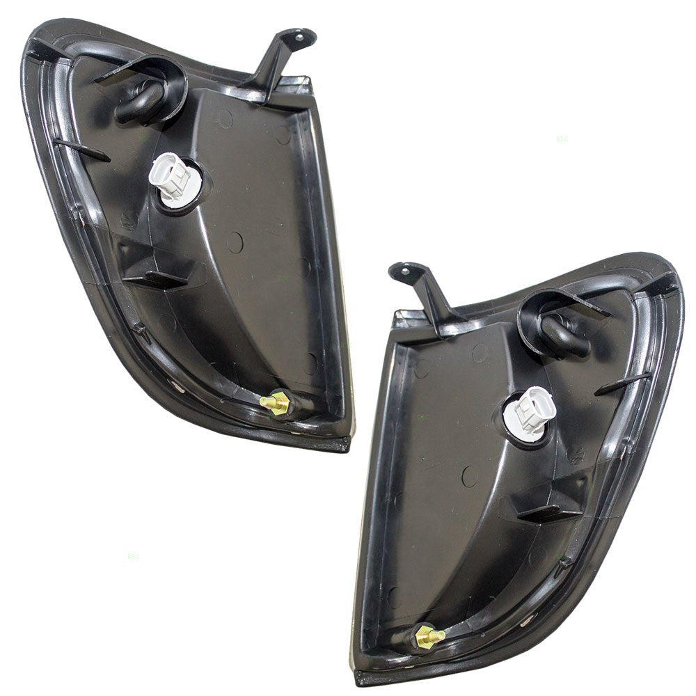 Brock Replacement Driver And Passenger Park Signal Side Marker Lights Lamps Compatible With 1997-2000 Pickup Truck 8161104060 81