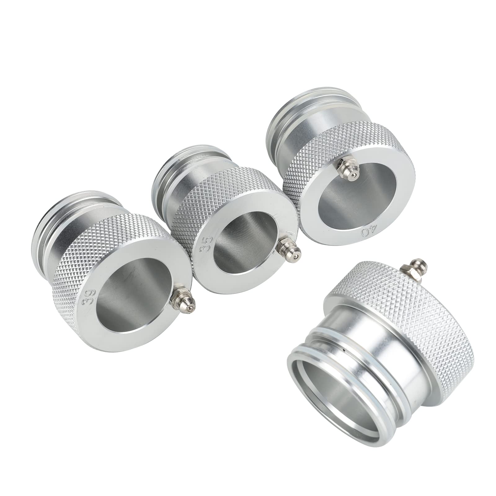 3mirrors 4Pcs Wheel Bearing Greaser Tools for Polaris & Can-Am UTVs, Aluminum, Fits 35mm-44mm Bearings, Model 293350109