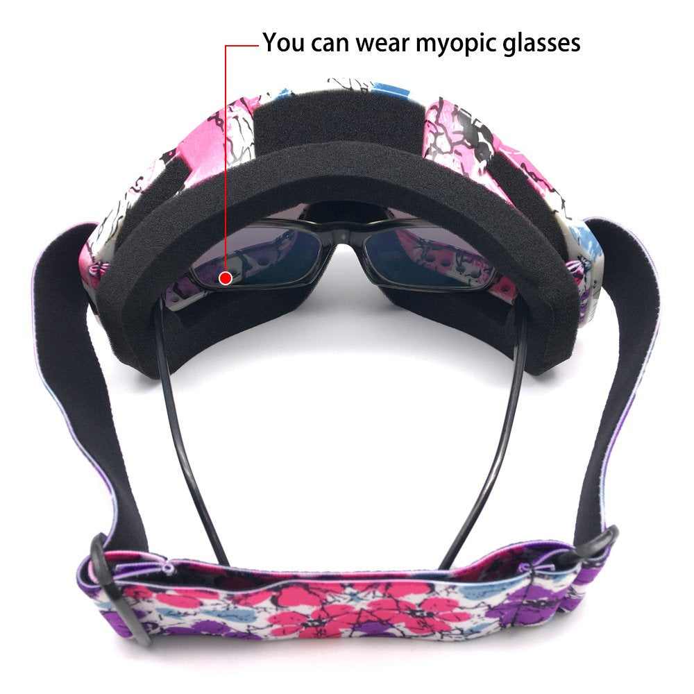 Zdatt Dirt Bike Goggles, Atv Goggles Motorcycle Goggles, Utv Mx Otg Accessories Goggle Glasses & Anti Fog Ski Goggles, Racing Sk
