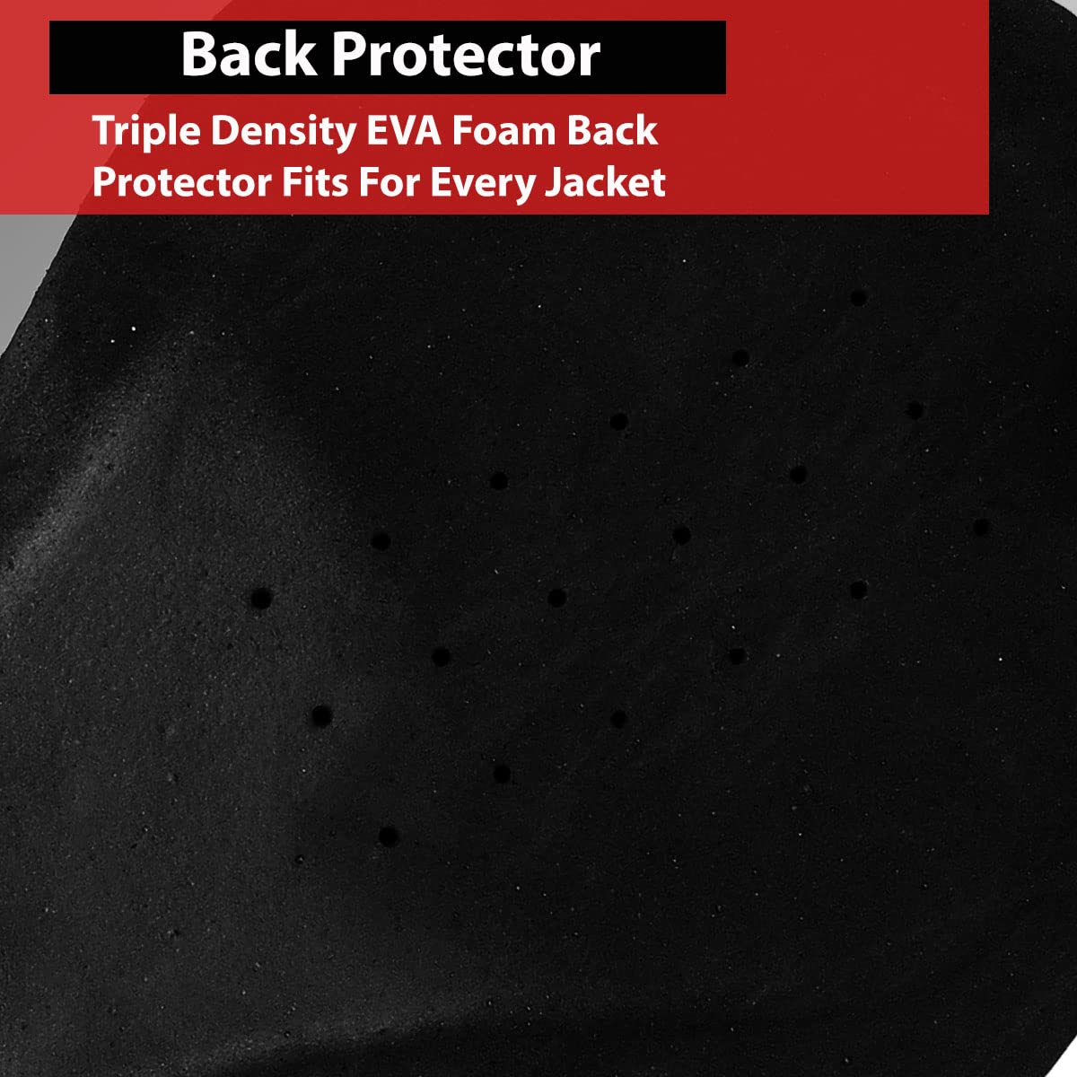 Jackets 4 Bikes Motorcycle Jacket Armor, CE Certified Level 2, Universal Fit, Black, Model 5PC_PU2-Black-U, 5PC Set