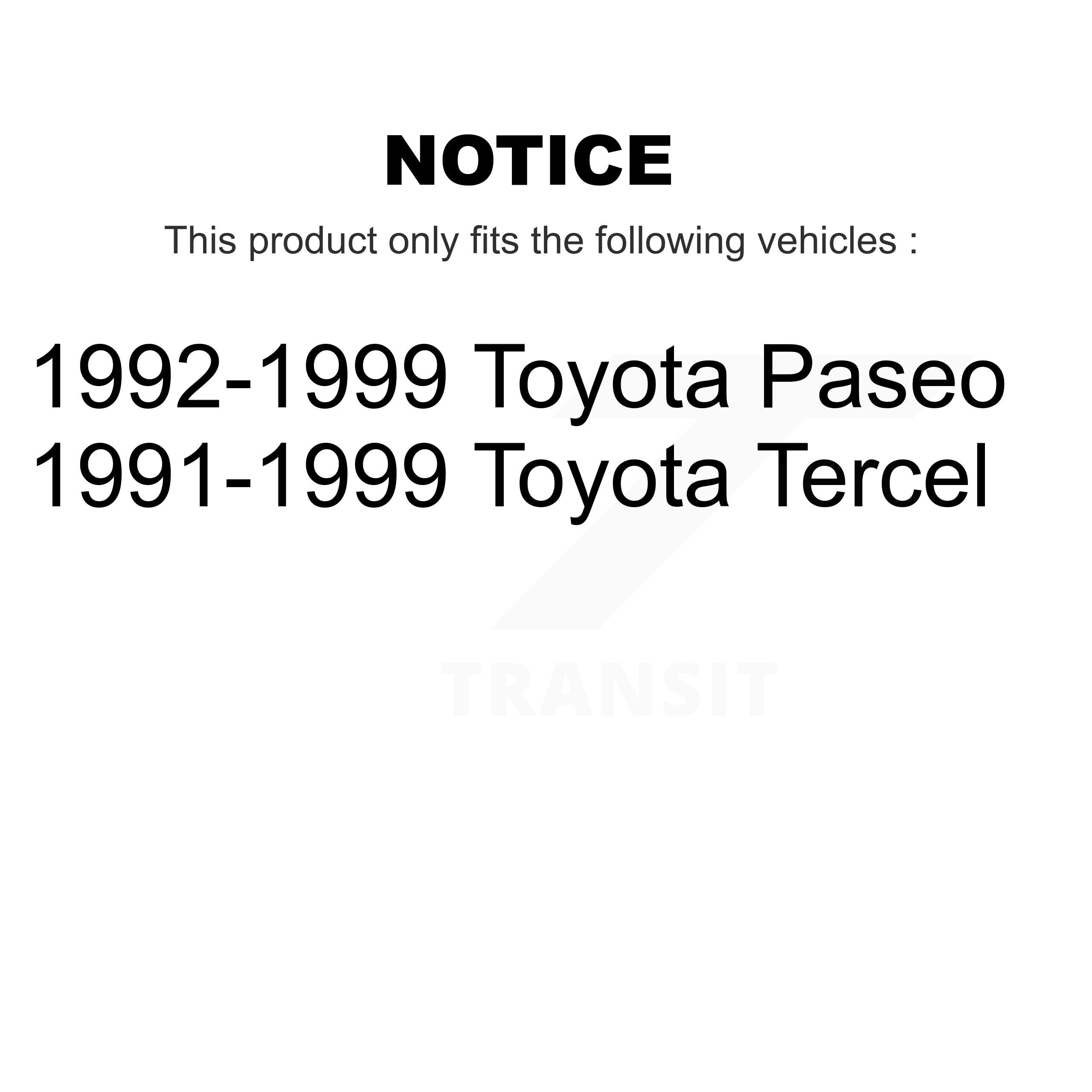 Kugel Rear Inner Wheel Bearing Race Set 70-A149 Replacement For Toyota Tercel Paseo