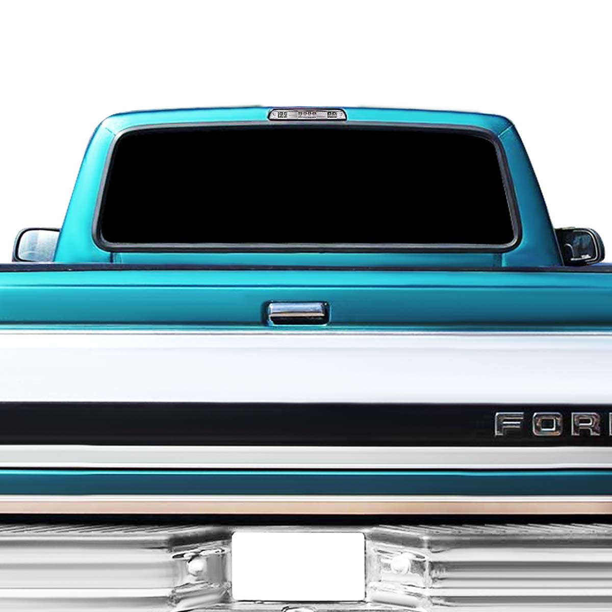 DNA MOTORING LED High Mount 3rd Brake Light for 92-96 Ford F150, 92-97 F250 F350, Chrome Housing, Model 3BL-F15092-LED