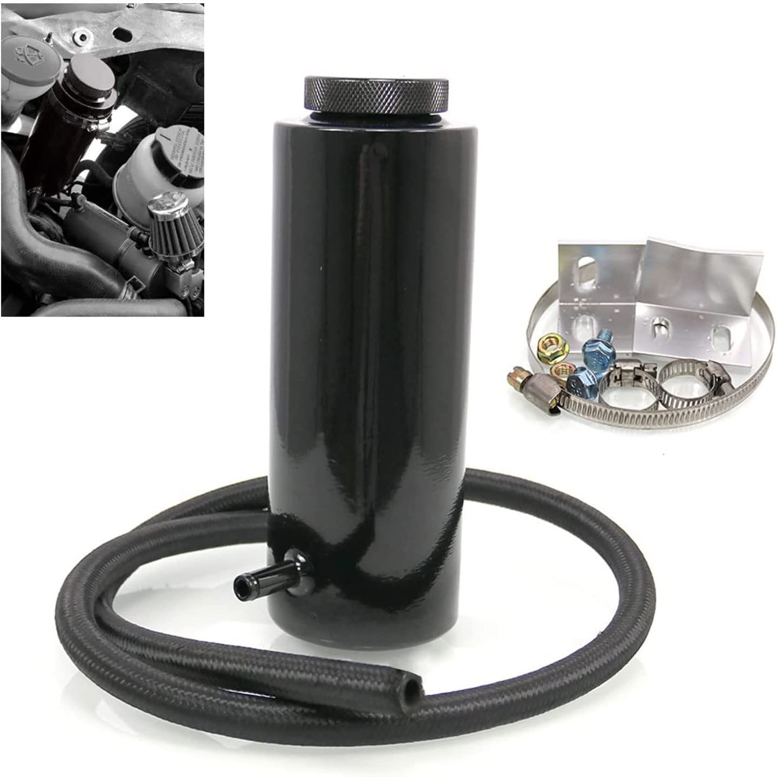 RYANSTAR Universal Car Radiator Coolant Tank 800ml Coolant Expansion Tank Overflow Oil Catch Tank Cooling Catch Bottle Reservoir