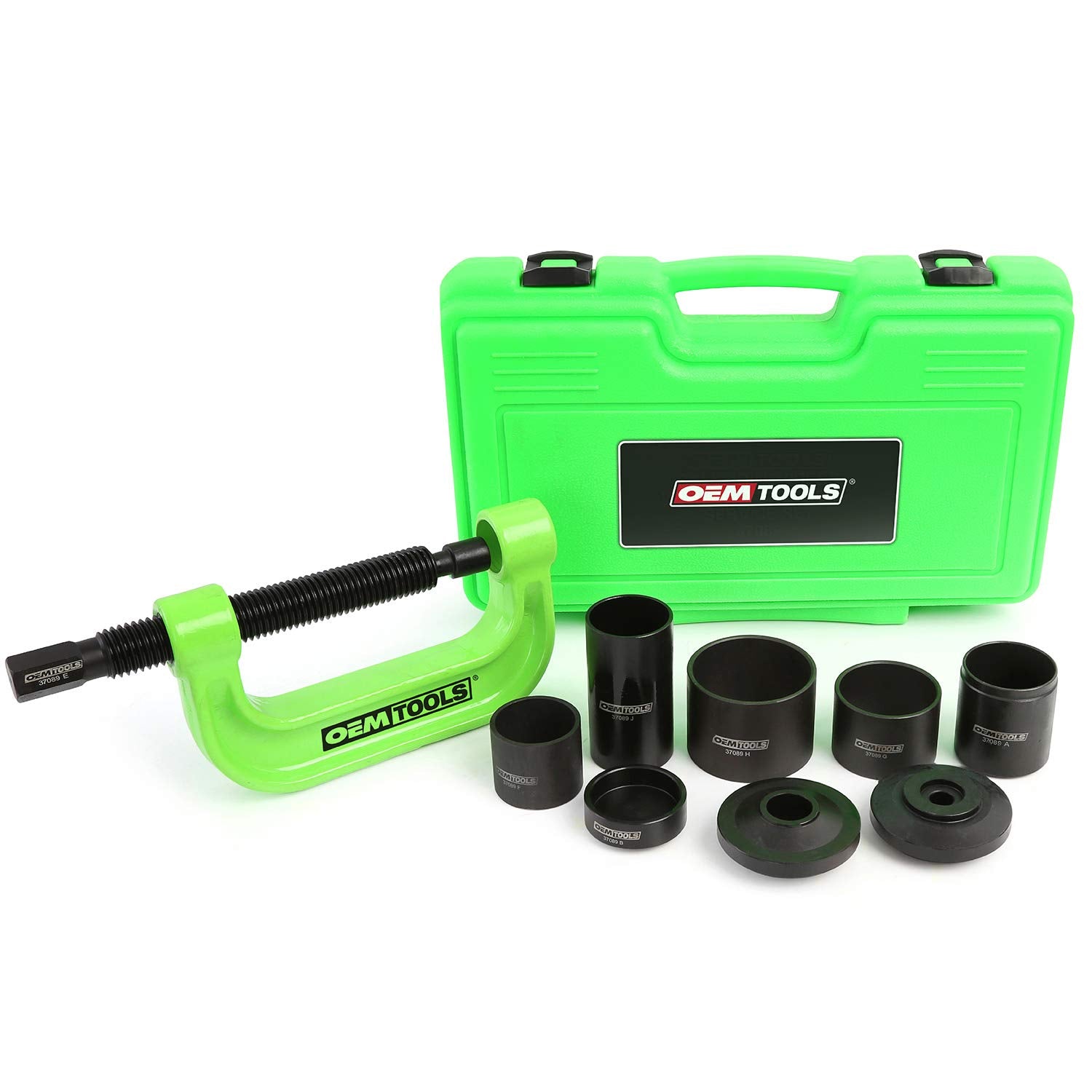 OEMTOOLS 37089 Ball Joint Press Kit, U Joint Removal Tool, HeavyDuty Ball Joint Removal Tool, Steel CClamp for 4WD Trucks, Rus