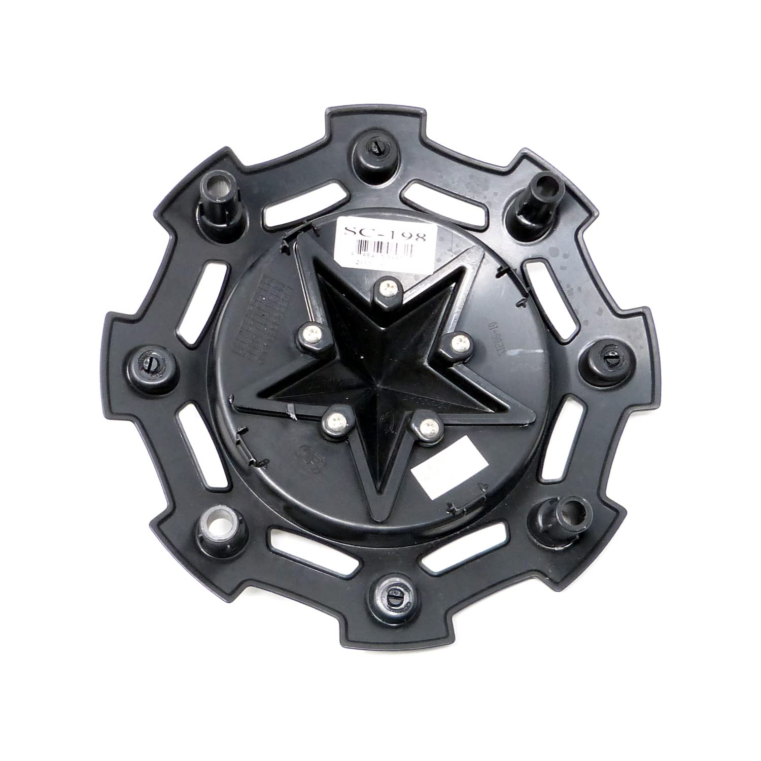 XD Series KMC 811 Rockstar 2 Matte Black Wheel, Satin Finish, Model SC-198, Black Star Center Cap