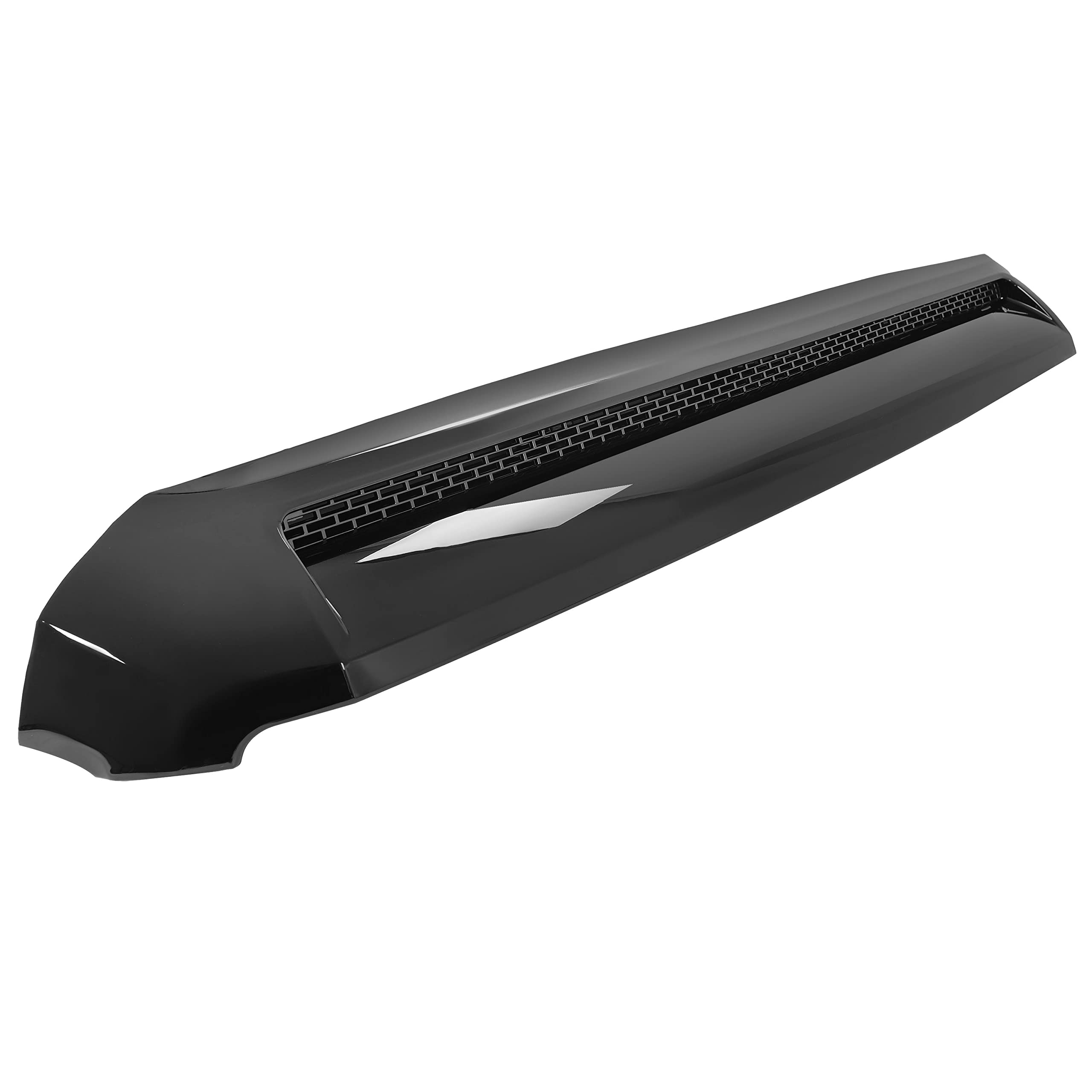 HECASA Hood Bulge Molding for 2014-2021 Toyota Tundra, Silver Color, ABS Material, Model CB-1131