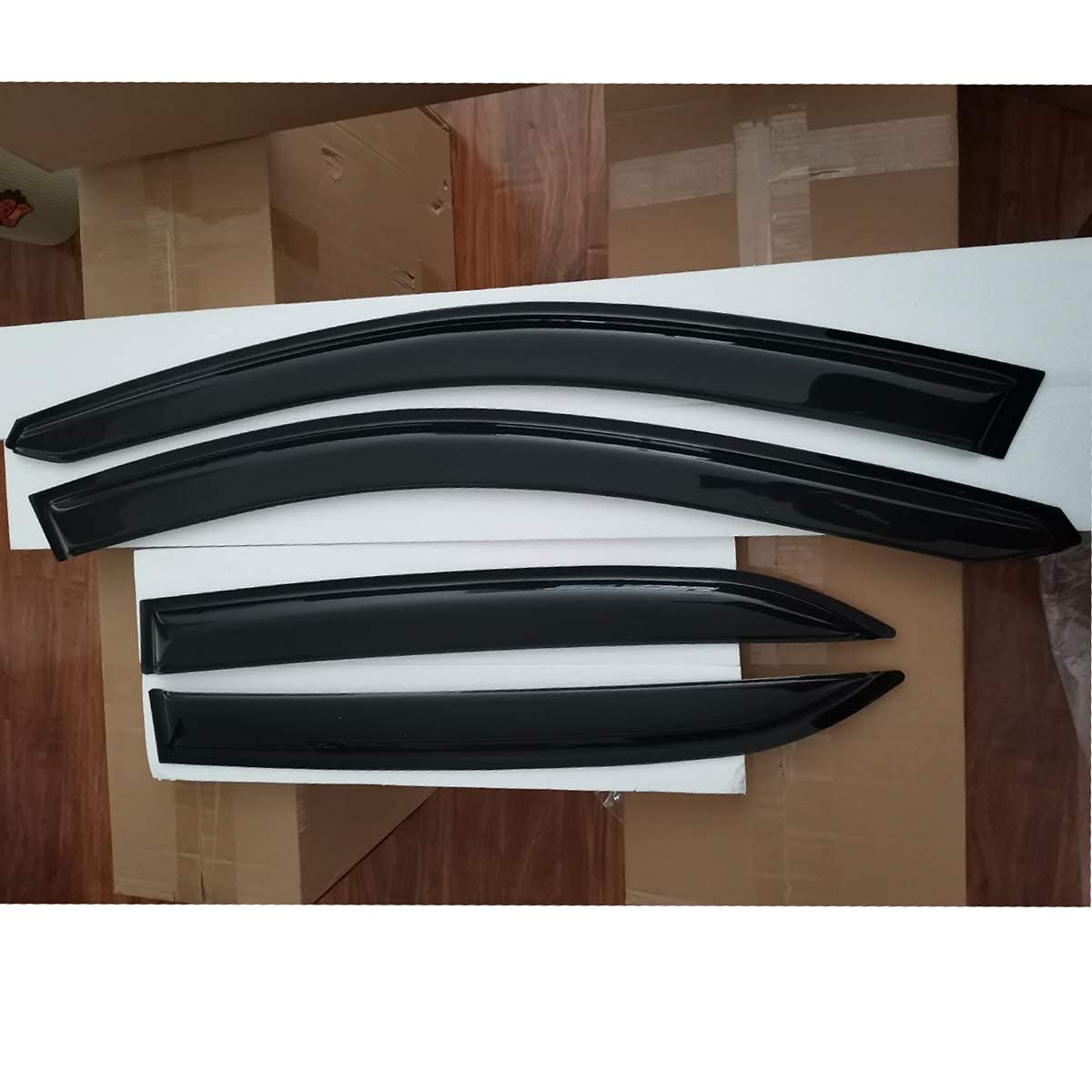 Tape On Window Visors Rain Guards For (Chevy) Chevrolet Equinox 2018-2024,Side Wind Deflectors Window Vent Guard Shade For 18-24
