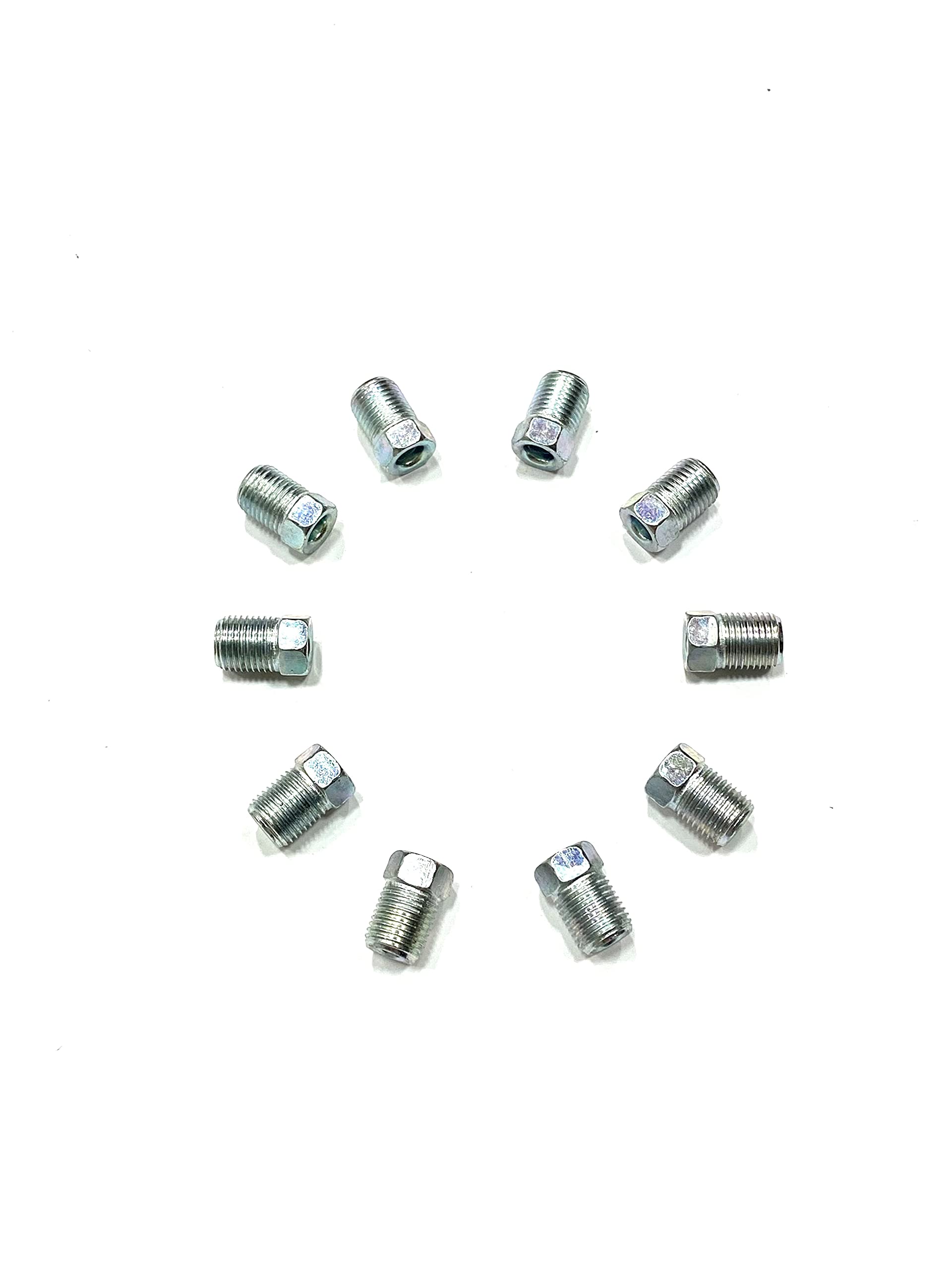 The Stop Shop Metric Brake Line Invert Flare Fittings For 3/16' Tube. 10 X 1 Mm (Pack Of 10)