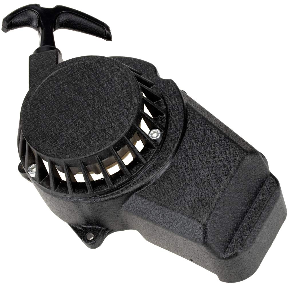 HIAORS Alloy Pull Starter for 47cc-50cc 2-Stroke Mini Dirt Bikes - Black, Model 77ed0191