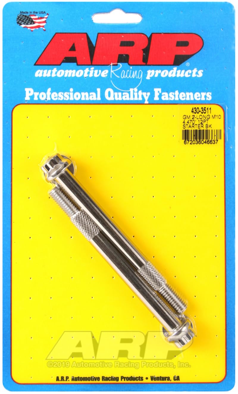 Arp 430-3511 Starter Bolt Kit (S/S Starter 12Pt 10Mm X 4.470 Uhl)