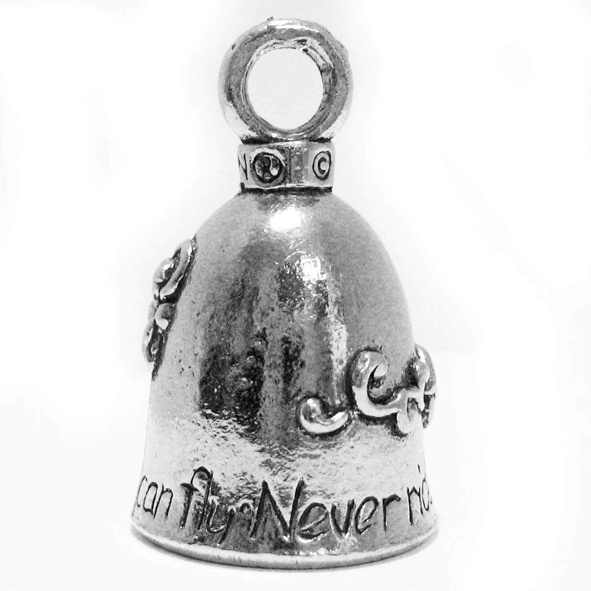 Guardian Bell Guardian Angel Motorcycle Bell Bike Accessory With Black Bell Hanger - Never Ride Faster Than Your Angel Can Fly