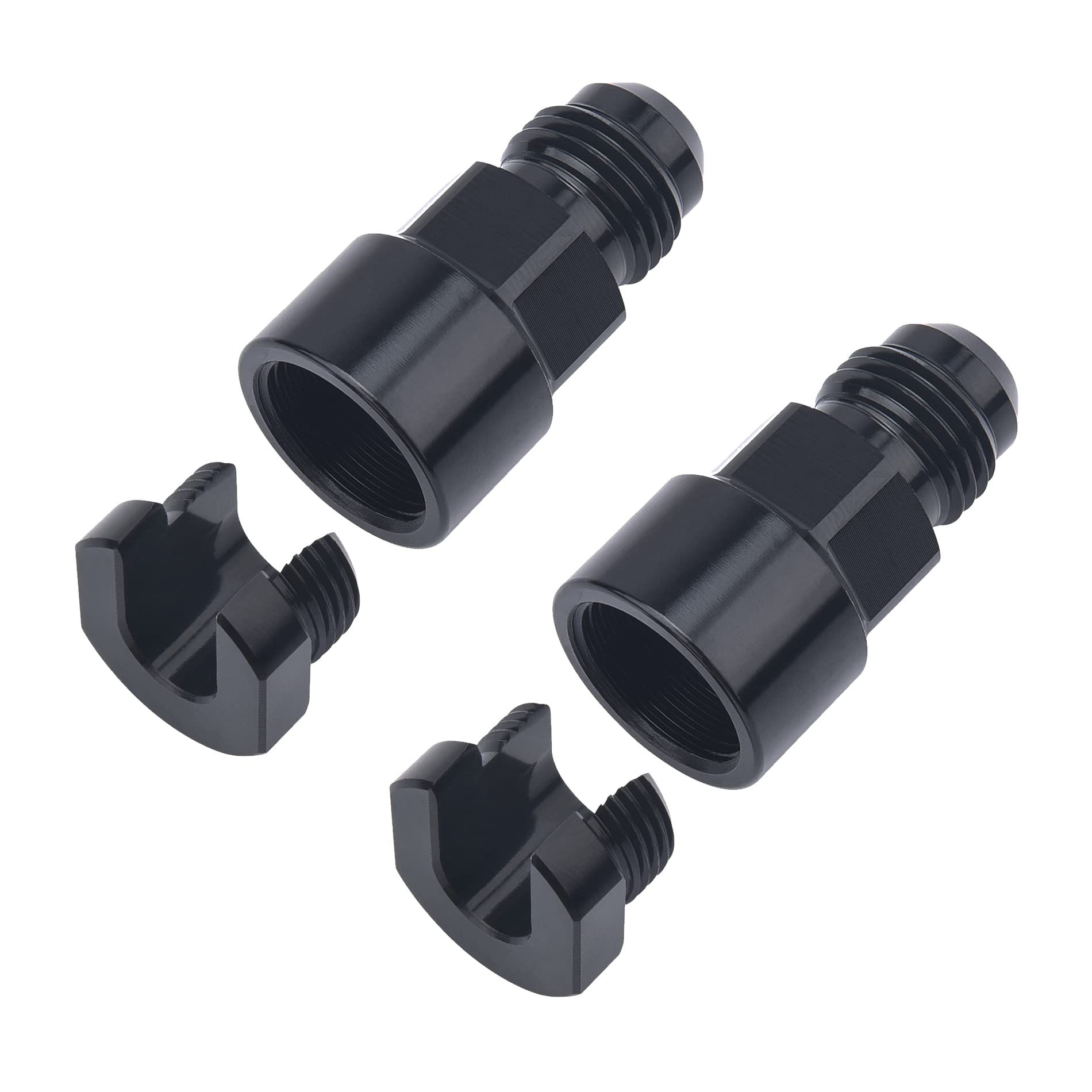 EVIL ENERGY 6AN Male to 3/8 & 5/16 Quick-Disconnect Female EFI Fuel Rail Fitting Aluminum