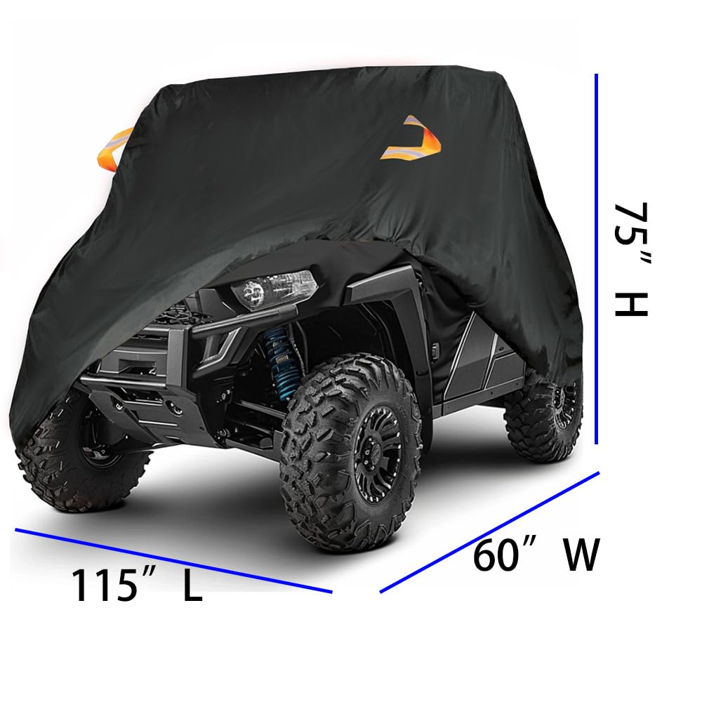 Amberr Utv Cover, Waterproof Heavy Duty All Weather Storage Cover.For Polaris Rzr Cover,Polaris Ranger Cover,Utv Cover 2 Seater,