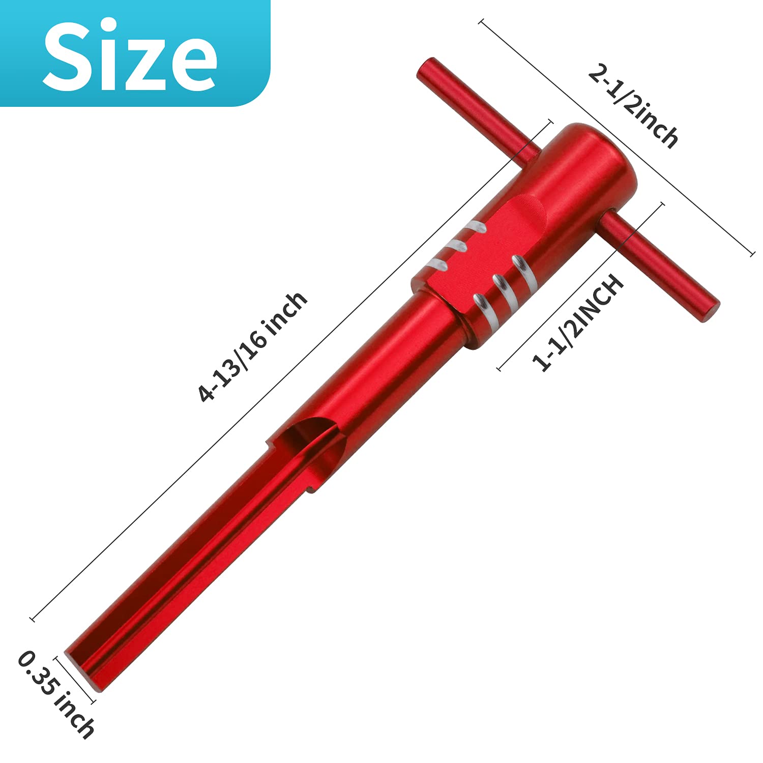 PEATOVIE Ignition Switch Housing Tool for 2014-2020 Harley Touring Models - Aluminum, Red
