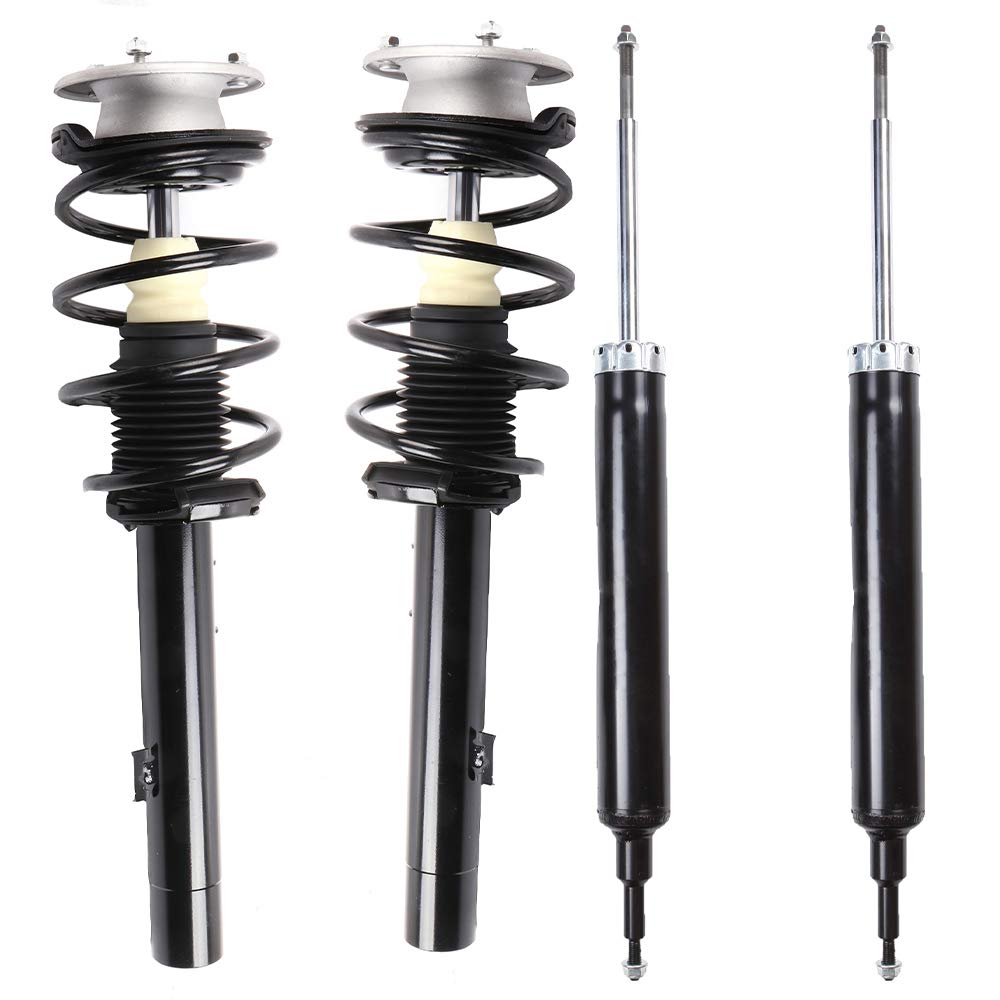 Lsailon Front Complete Struts + Rear Shock Absorbers Replacement For 2008-2013 For Bmw 128I 2008-2013 For Bmw 135I 2006-2011 For Bmw 323I 2006 For Bmw 325I Set Of 4