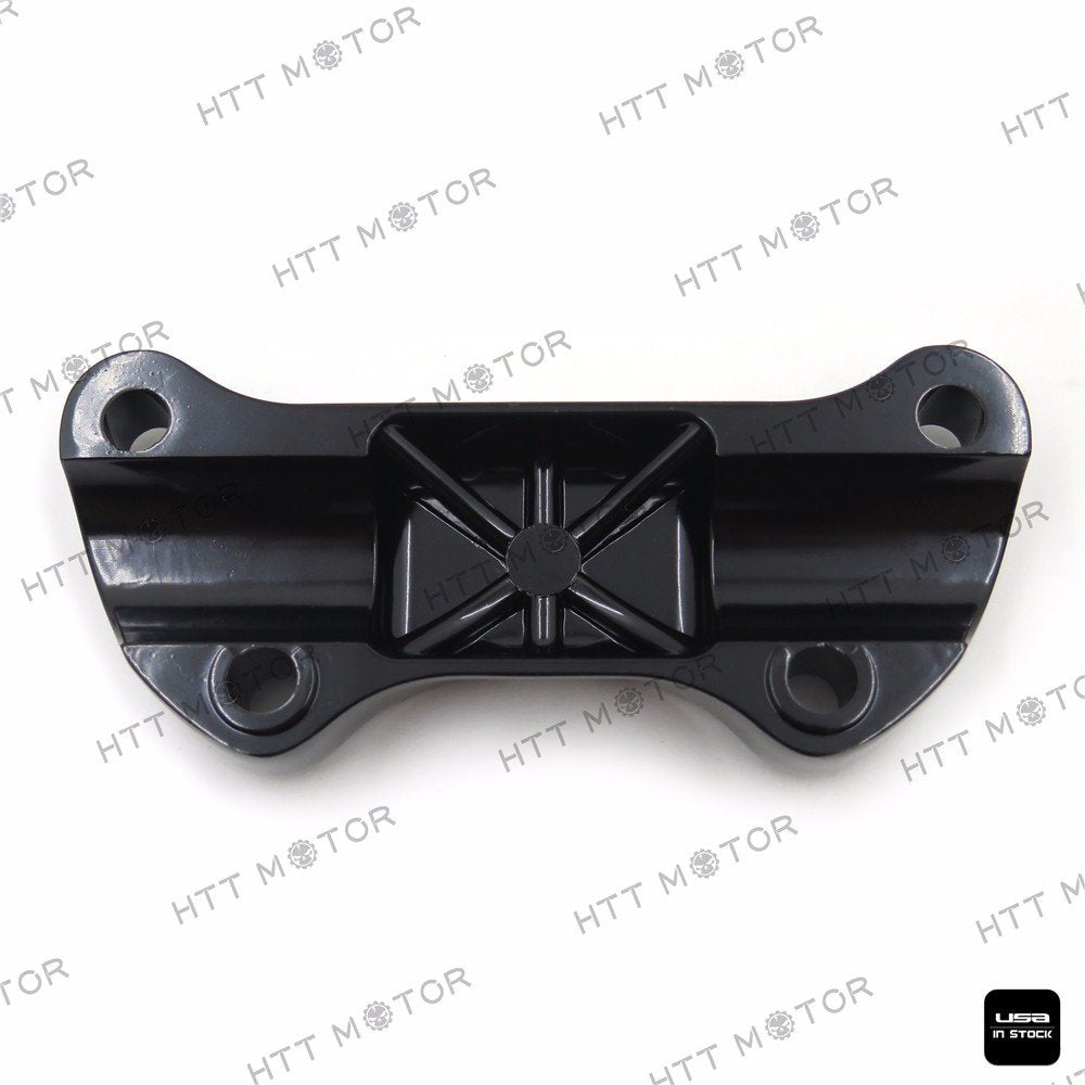 Httmt Mt446-002- Black Scalloped Handlebar Riser Clamp Compatible With Harley Sportster 883 Dyna Super Glide