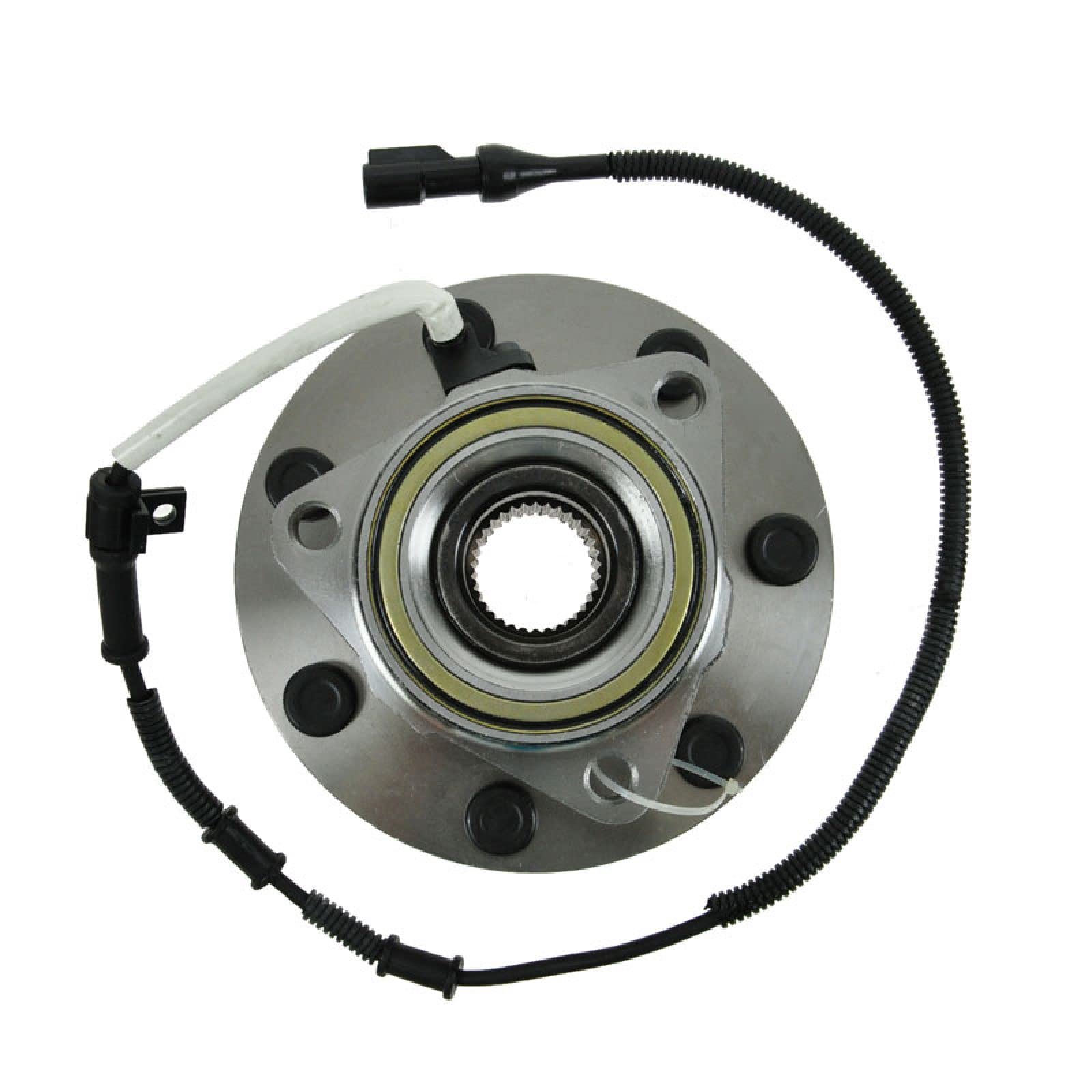 Trq Front Wheel Bearing & Hub Assembly 4Wd With Abs Sensor Compatible With 2000-2003 Ford F-150 2004 F-150 Heritage 1997-1999 F-