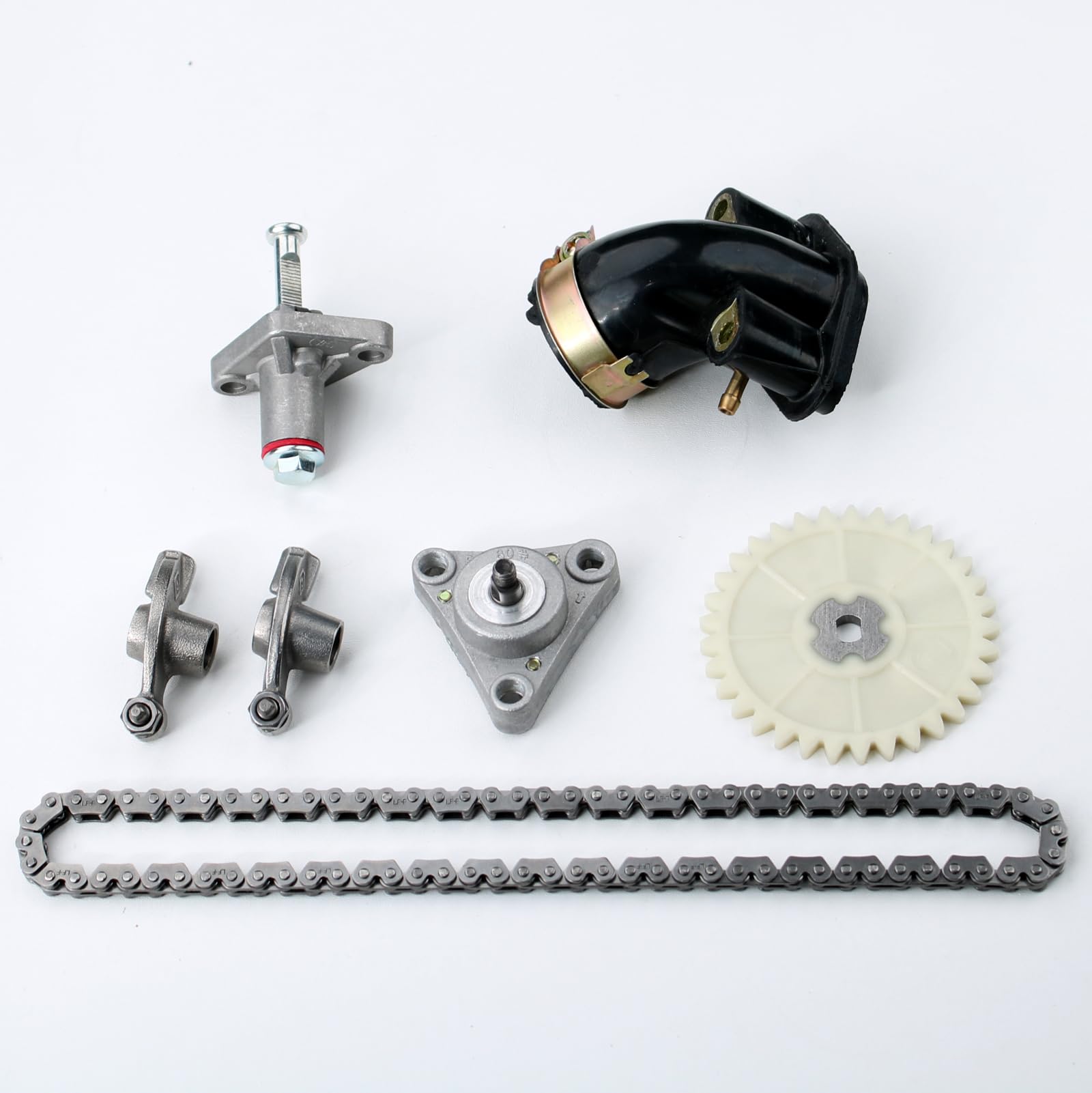 Glixal GY6 100cc Big Bore Cylinder Rebuild Kit with Performance Head Assy, Model ATMT1-010ML69, for 139QMB/139QMA/147