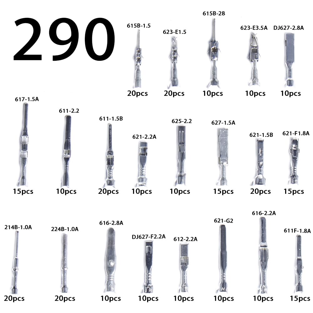 Shengbowi Connector Pins Crimped Terminal Automotive Car Kit Electrical 1/1.5/1.8/2.2/2.8/3.5Mm Motorcycle Atv Wire Removal Non-