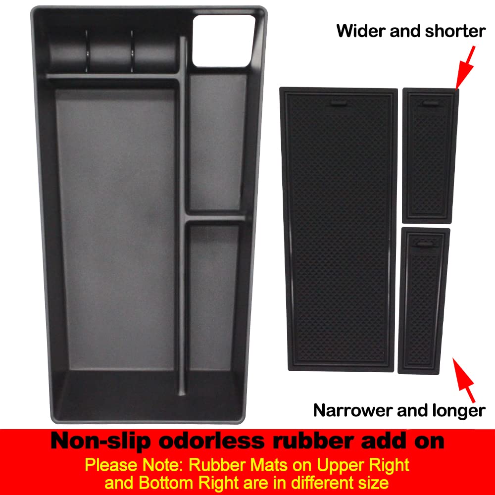 Bestevmod Aosk Compatible With Mustang Mach-E Armrest Storage Box Organizer Center Console Tray Accessories 2021 2022 2023 2024