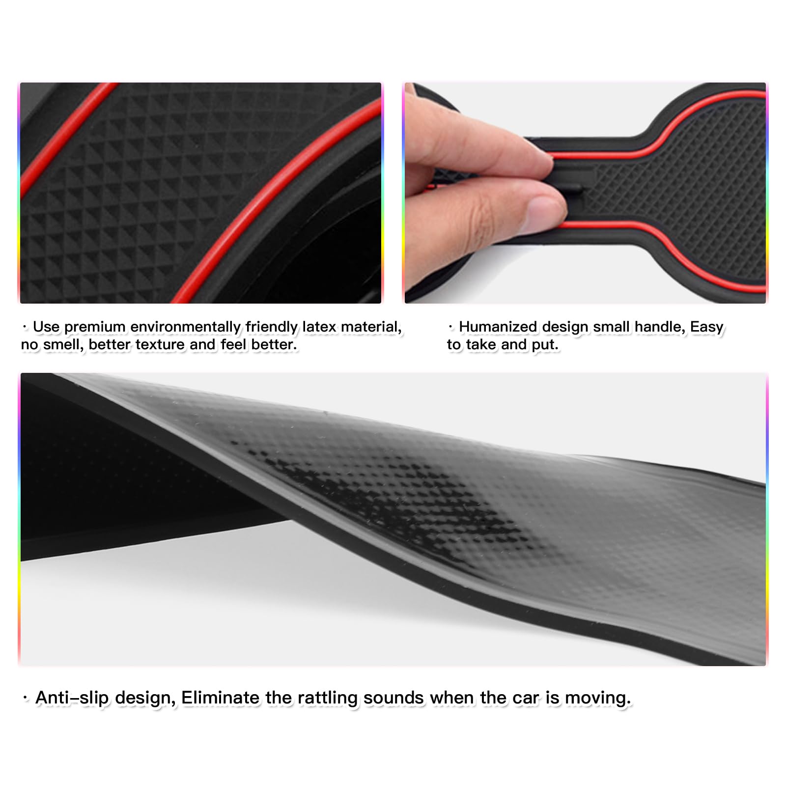 SKTU 2024 2025 Chevy Trax Door Slot Mat for 2024 2025 Chevrolet Trax (LS,1RS,LT,2RS,ACTIV) 2024 2025 Chevy Trax Accessories 14PC