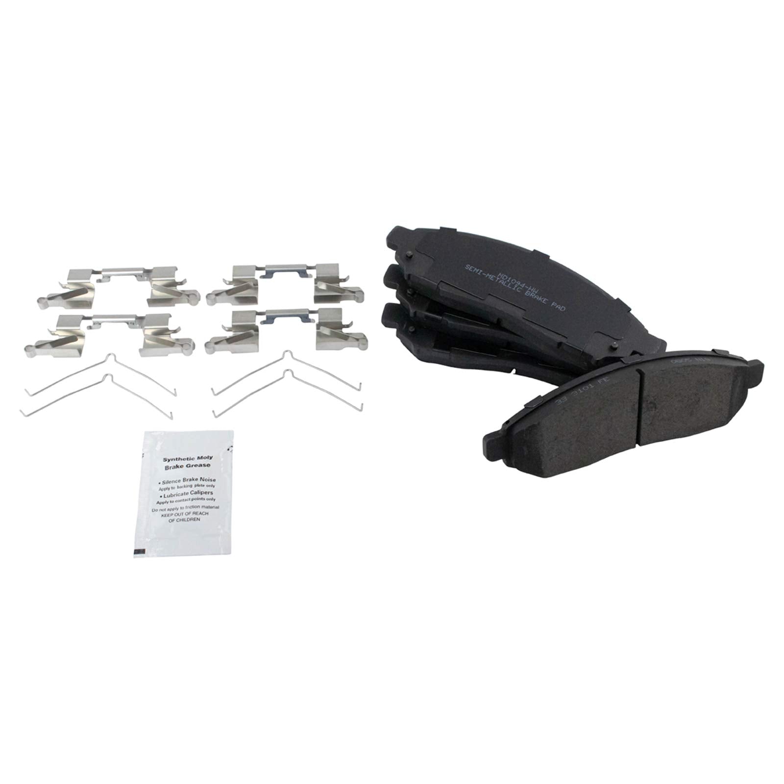 Trq Front Brake Pad & Rotor Kit Brake Pads Brake Rotor Semi-Metallic Premium G-Coated Compatible With 2011-2014 Nissan Leaf 2013