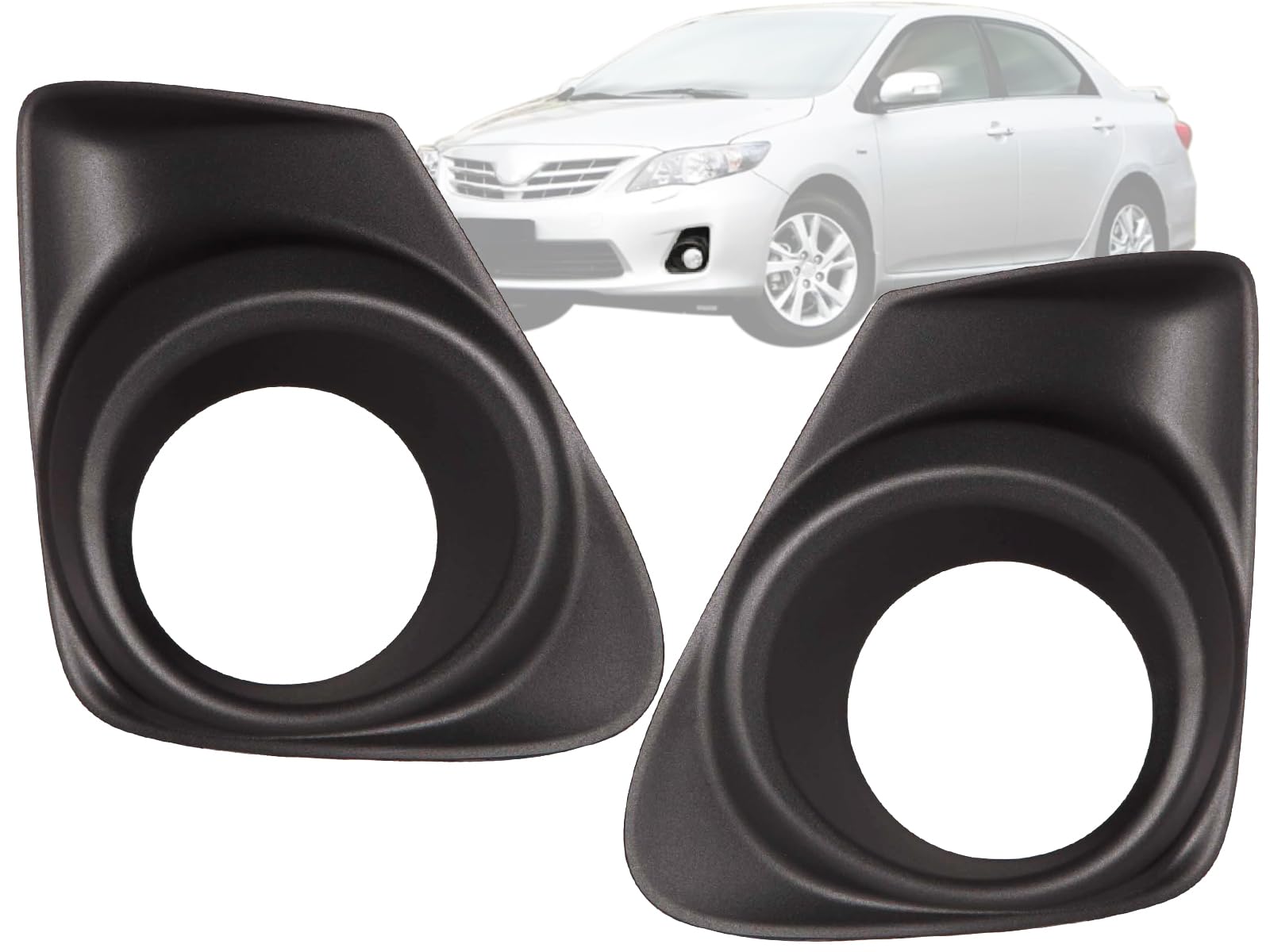 Auto Parts Avenue APA Replacement Front Fog Lamp Insert Bezel for 2011 2012 2013 Corolla Passenger Driver Pair TO1039139 TO10381
