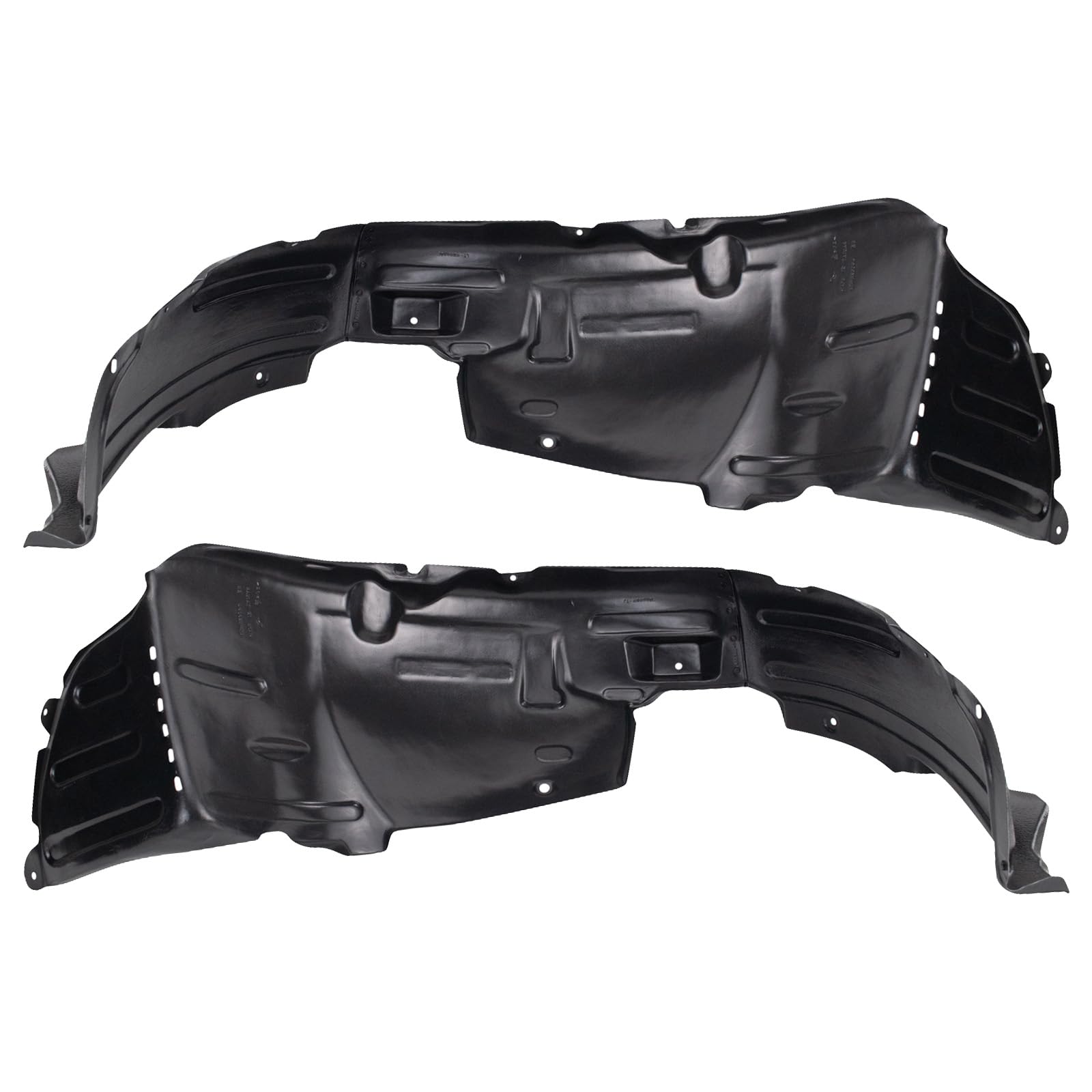 Trq Front Inner Fender Liner Set Compatible With 2010-2012 Hyundai Genesis Coupe Hy1248120 Hy1249120