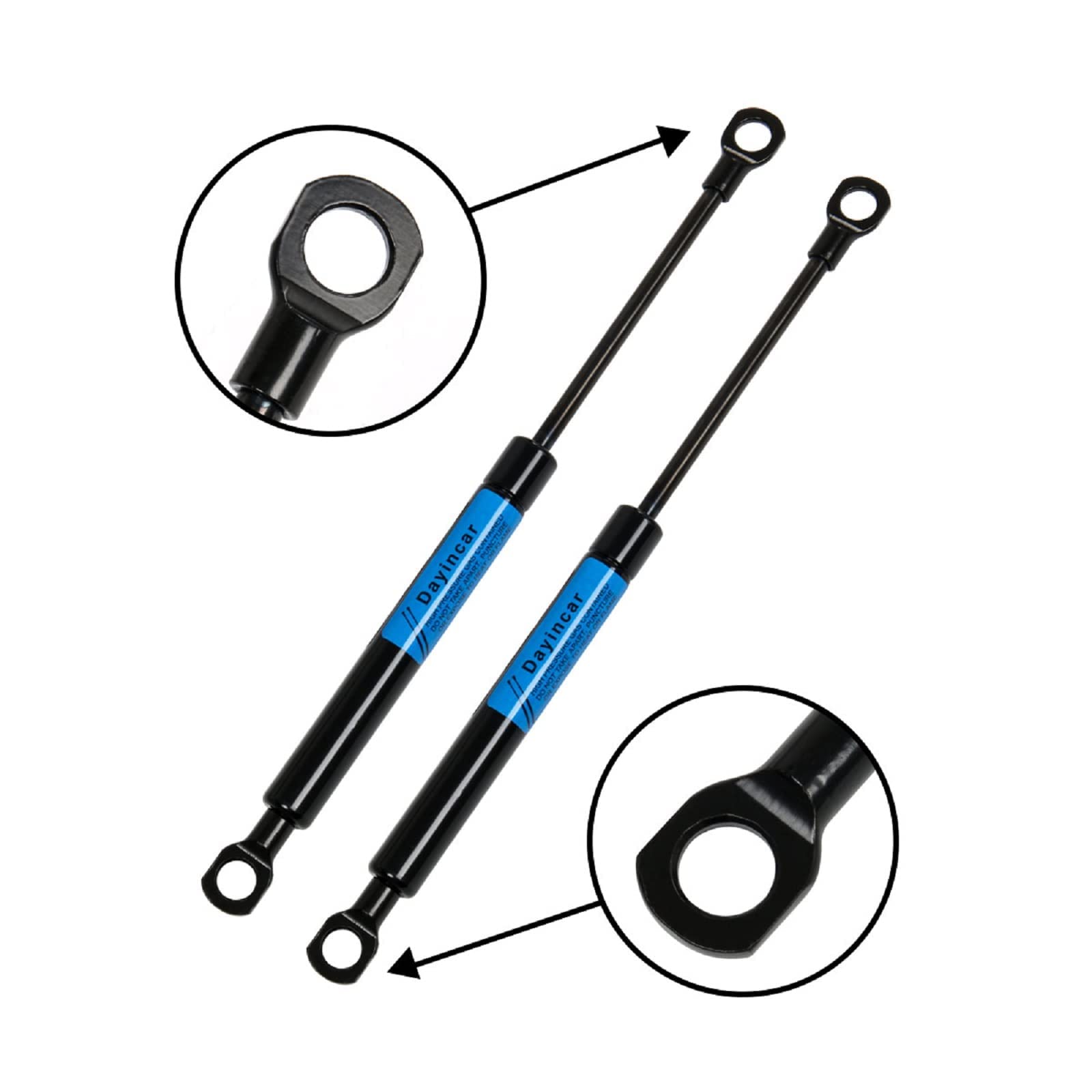 Dayincar Universal Gas Charged Lift Supports Shocks Struts Springs Compressed Length 6.75 Inches Extended Length 10 Inches 60Lbs