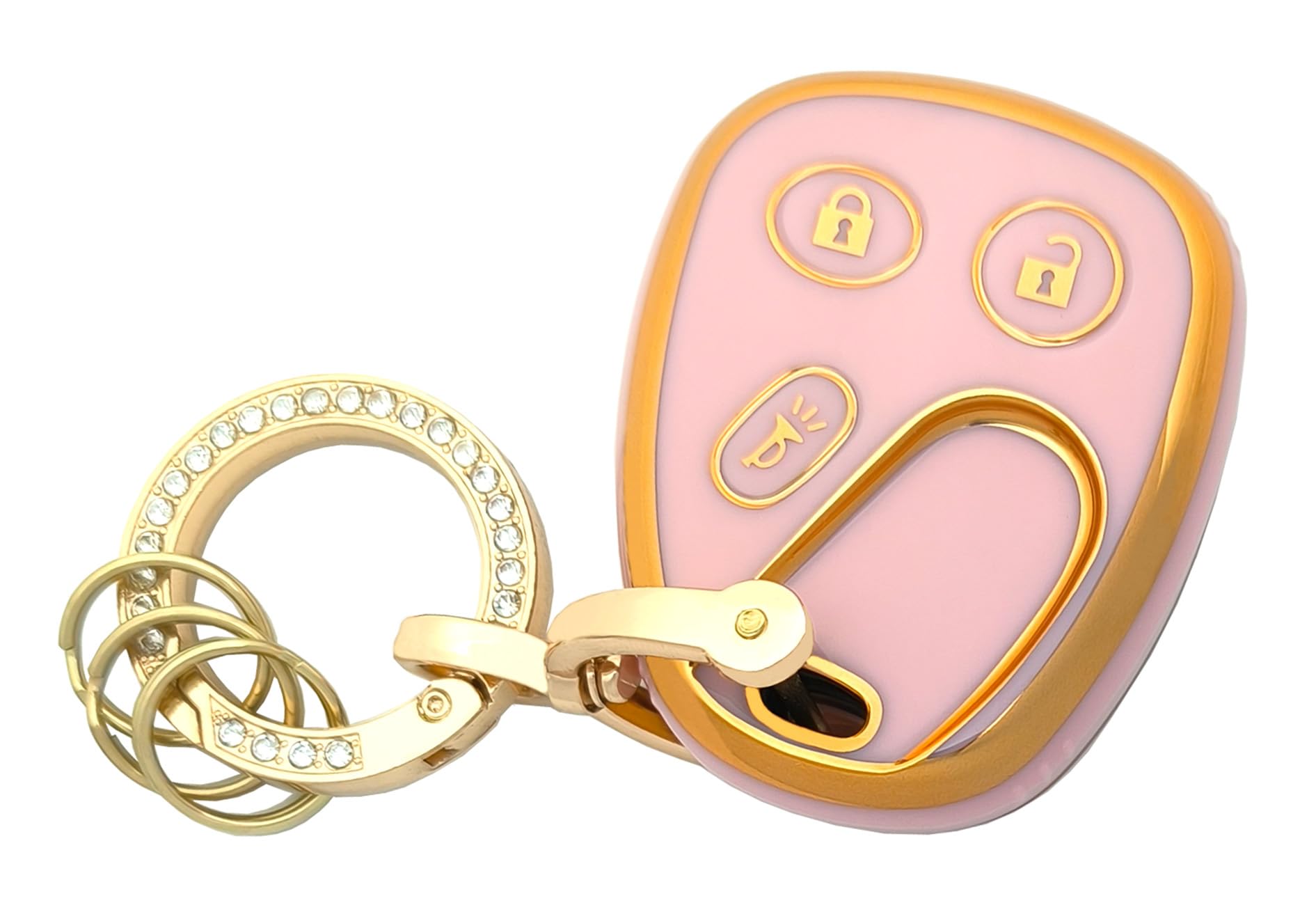 Key Fob Cover Case Shell Keychain For Chevy Tahoe Suburban Silverado Avalanche Equinox Ssr Gmc Sierra Yukon Cadillac Escalade Hu