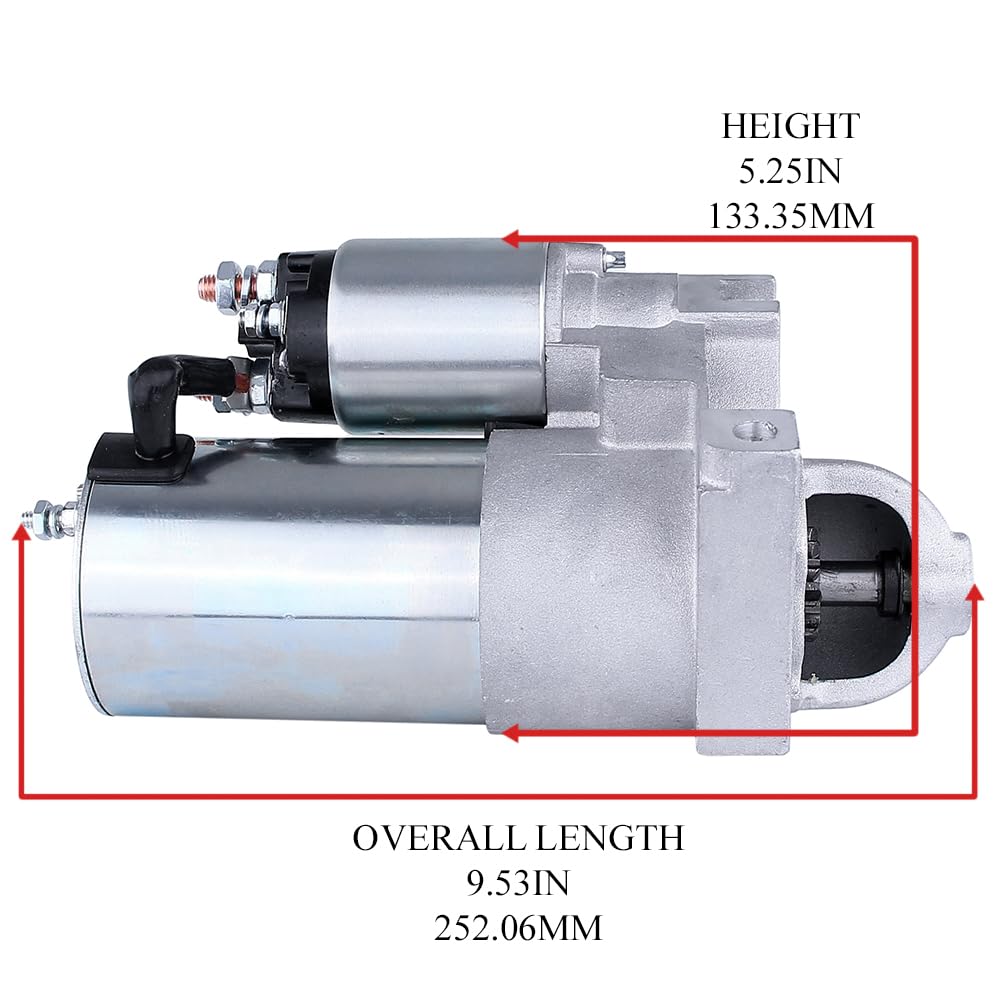 Rareelectrical New Chevy Mini Starter Compatible With 283 327 350 396 454 Compatible With 153 Tooth Flywheel 10461445 Straight M