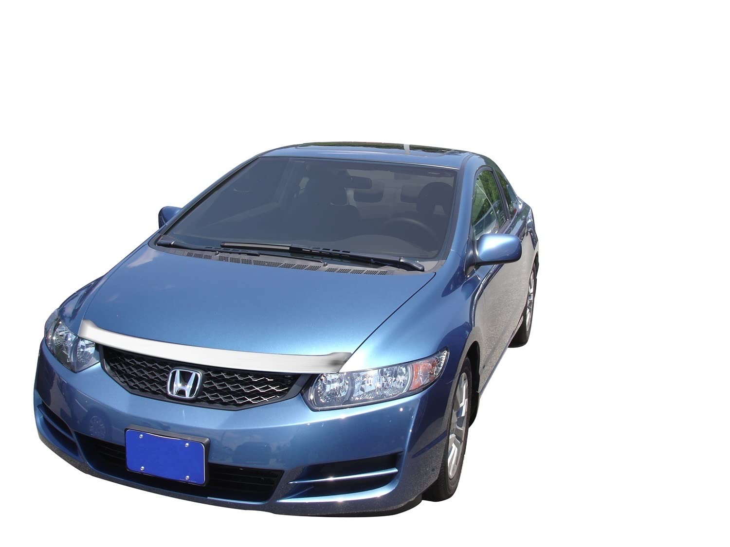 Auto Ventshade [Avs] Aeroskin / Hood Protector | Fits 2006 - 2010 Honda Civic Coupe, 1 Pc. | Chrome - 620018