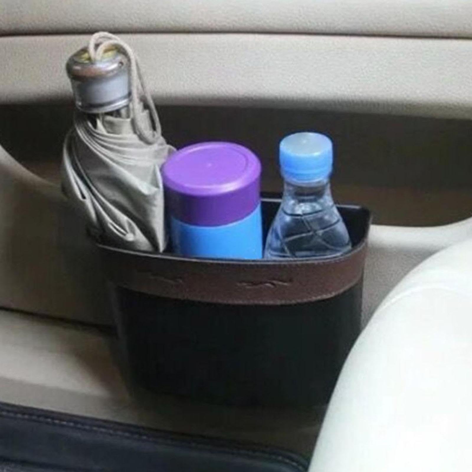 Enakshi Trash Can Car Storage Box No Lid Rubbish Bin for Car Automotive Bedroom Brown|Home & Garden | Household Supplies & Clean