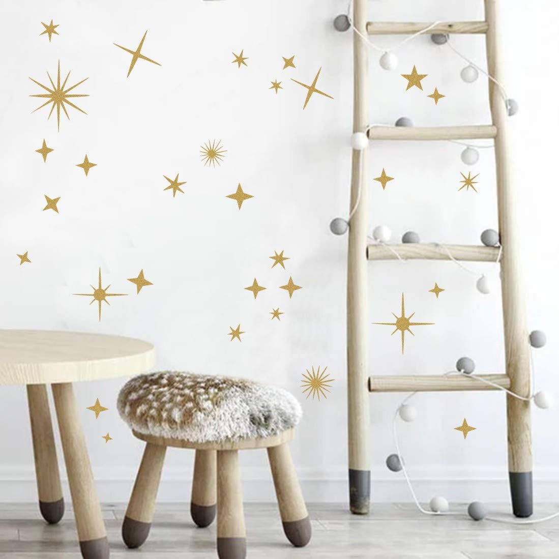 Sparkle Decals Star Decals, Nursery Wall Decal, Kids Room Decor, Star Wall Decor, Sparkle Wall Art, Baby Room Star Wall Sticker