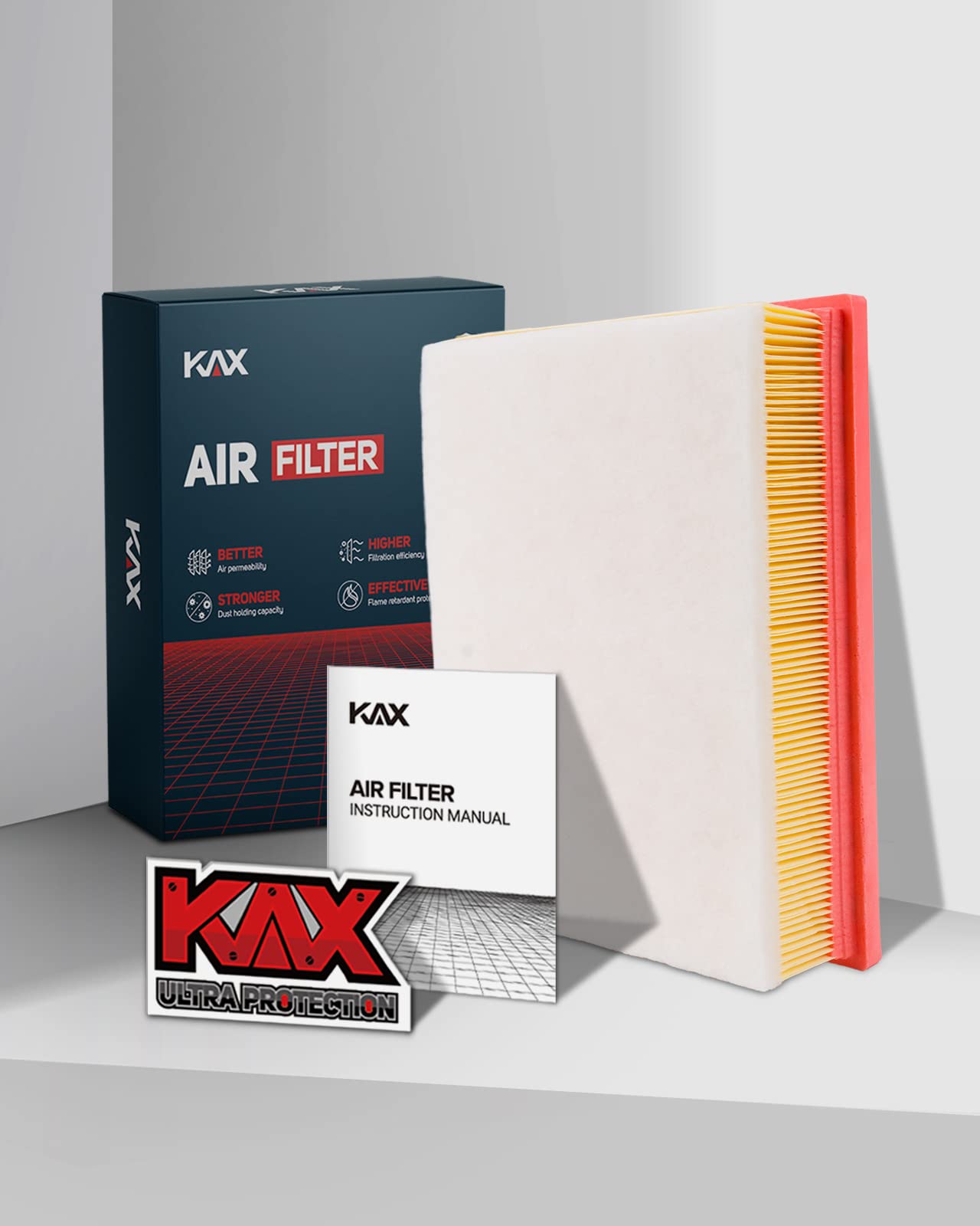 Kax Engine Air Filter, Ca11480 Replacement For Edge 2015-2023, Fusion 2013-2020, Mkx 2016-2018, Mkz 2013-2020, Nautilus, Contine