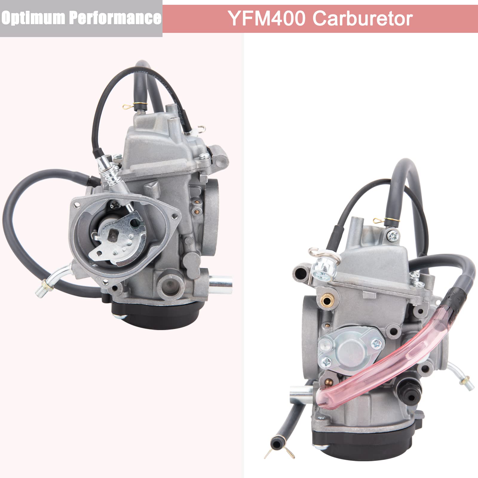HOOTO YFM400 Carburetor for Yamaha ATV 2000-2006 Kodiak 400, Big Bear 400, Bruin 350, Grizzly 350/450, Wolverine