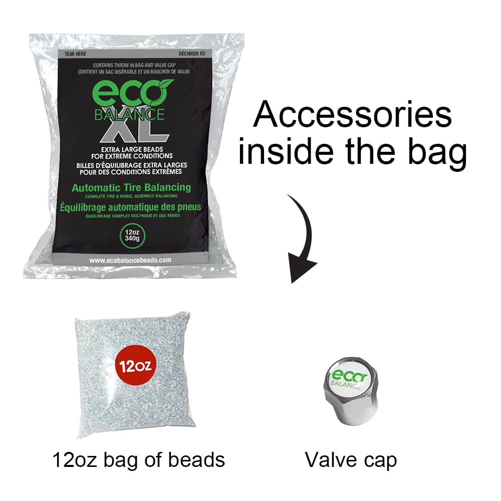 Eco Balance 12-Ecoxl12 Eco Xl Extreme Condition Tire/Wheel Balancing Beads - Off-Road Vehicles, Light Duty Truck Tires, (12) 12O