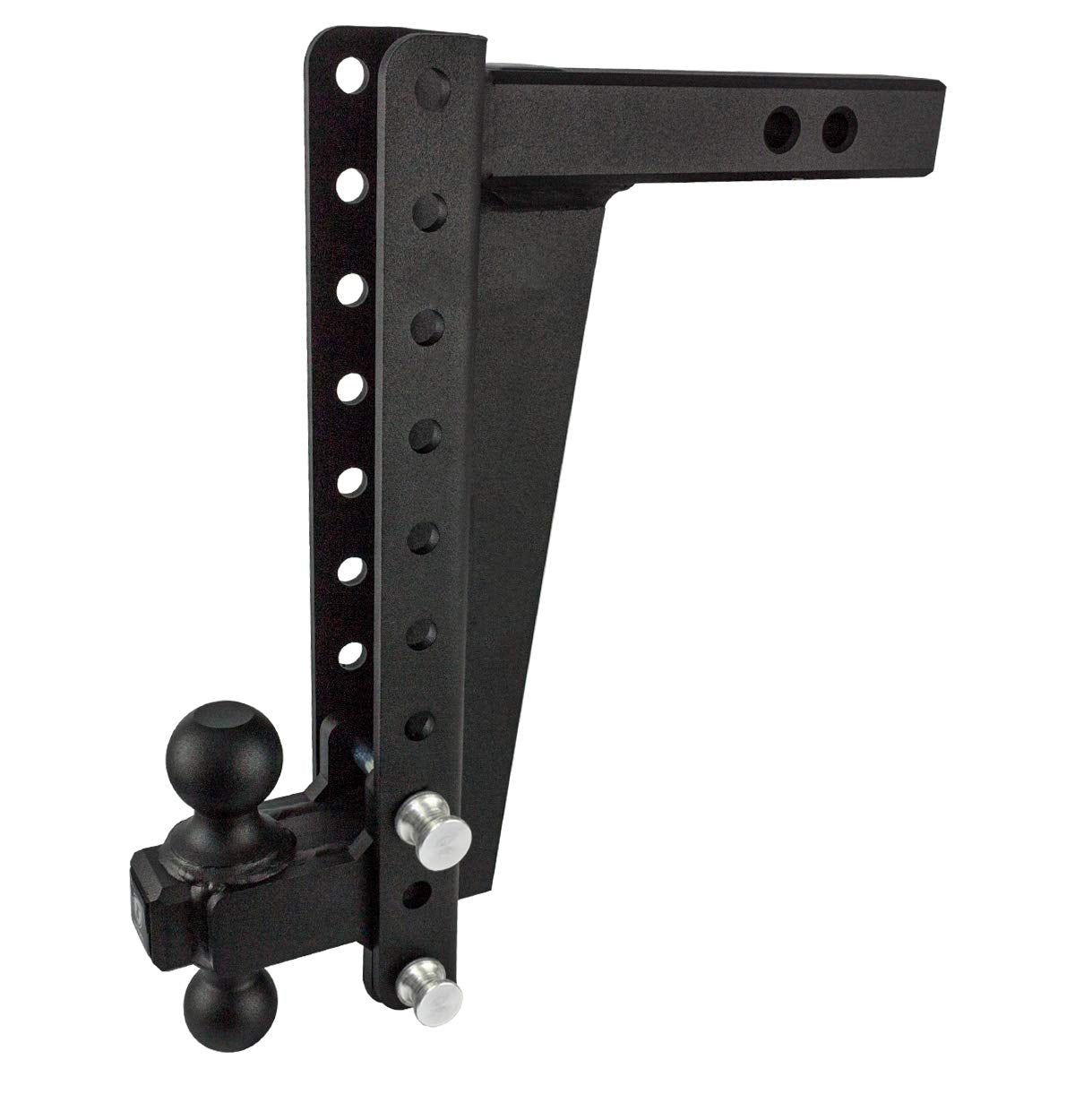 BulletProof Hitches - 2.0 Adjustable Heavy Duty Trailer Hitch (22,000 lb. Rating) - 14 Drop/Rise Trailer Hitch with 2 & 2-5/16 D
