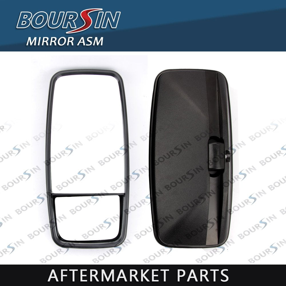 Boursin Side Door Mirror for Isuzu NPR NQR NRR W3500 W4500 W5500, Black, Plastic, Model 8-98049-316-1, Passenger Side