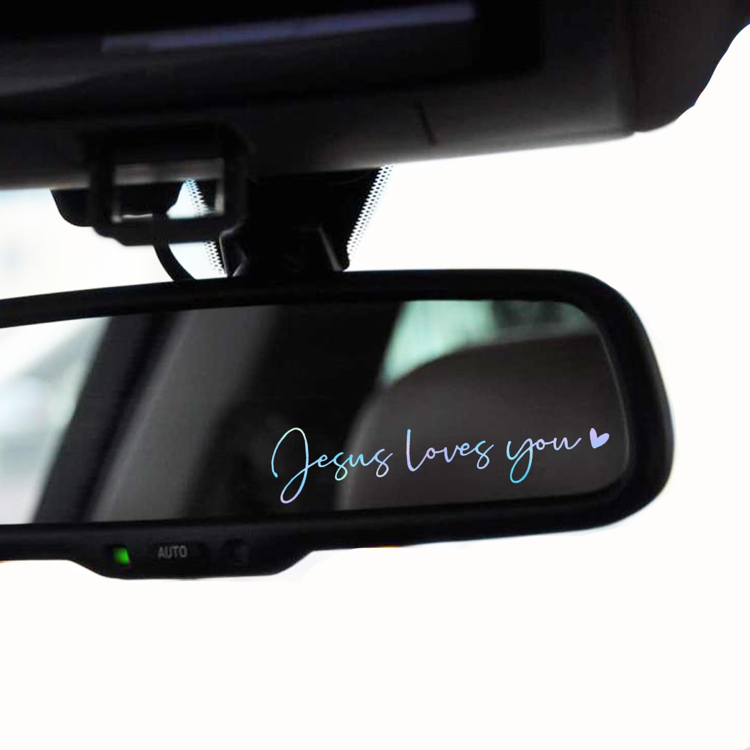2 X Jesus Love You Rearview Mirror Decal Water Bottle Stickers Affirmation Reminder Sticker Laptop Bumper Sticker Tumbler Vinyl