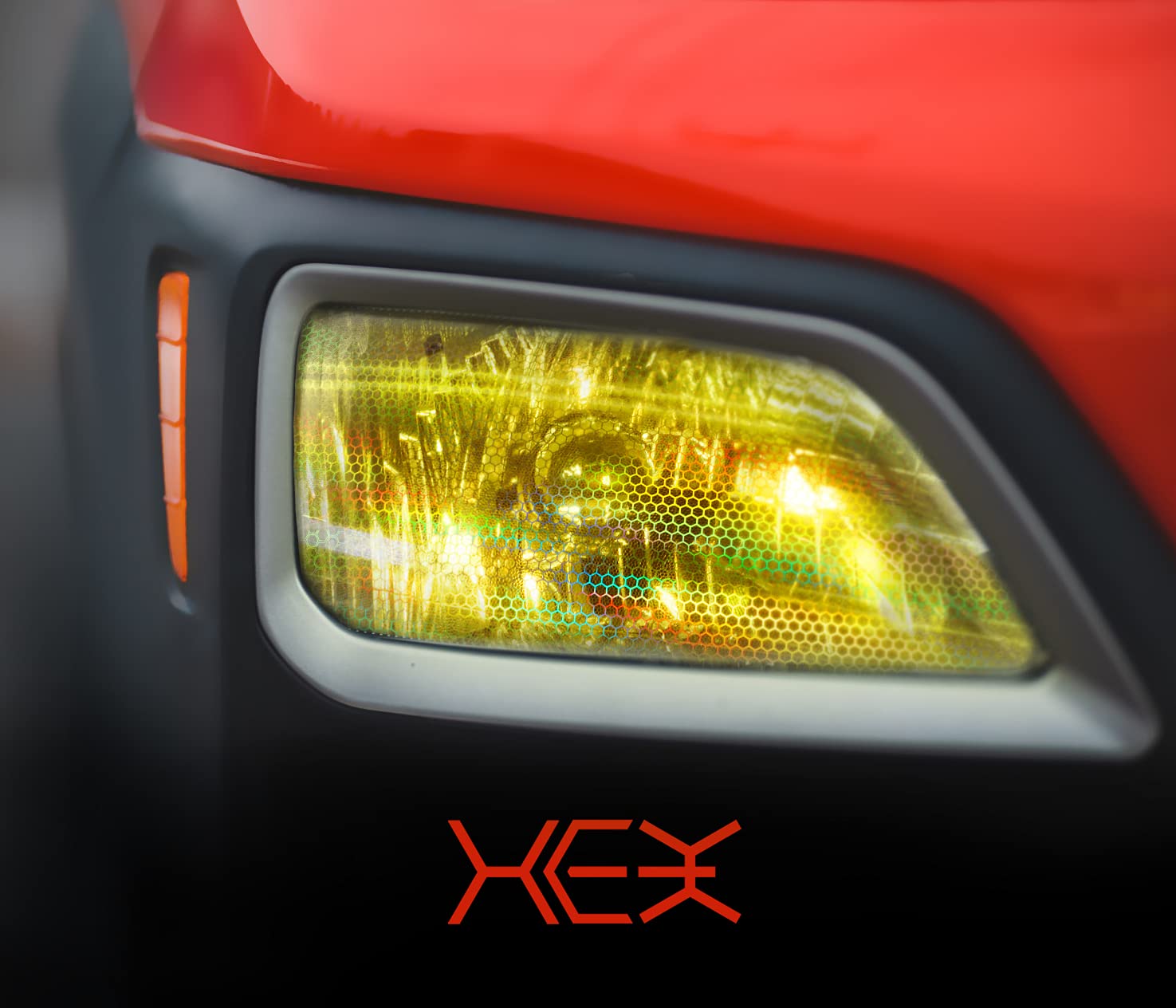 Vvivid Bio Hex+ Air-Tint Headlight Vinyl Roll (17.9'' X 60'', Micro Yellow)