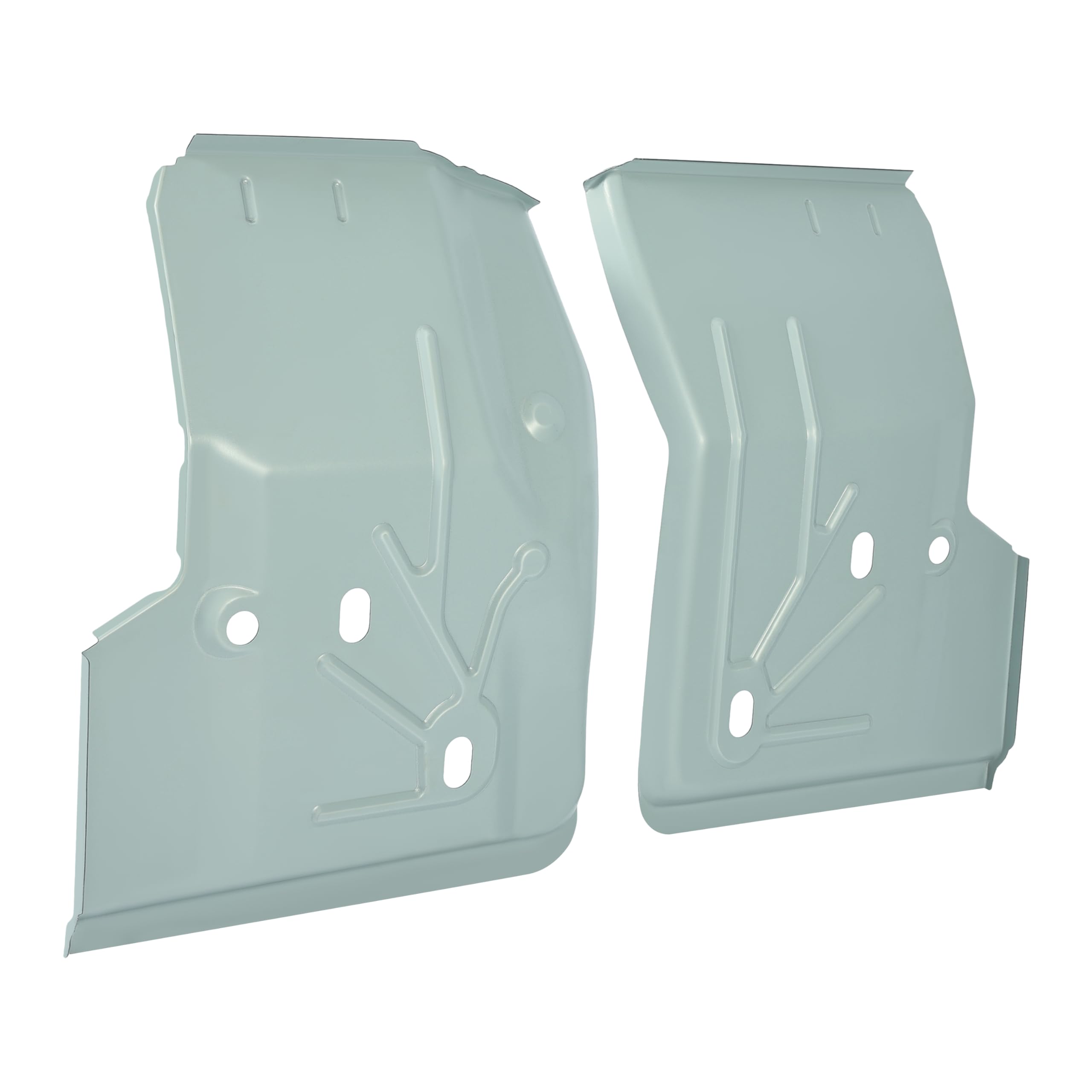 ECOTRIC Floor Pan Pair for 1997-2006 Jeep TJ Wrangler, Left & Right, Alloy Steel, Silver, Model VC-LYAM-168T-C