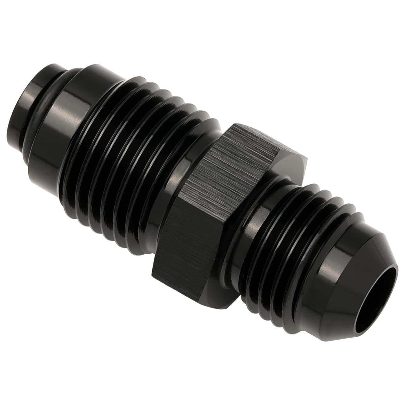 Podavelle 6An Male Flare To M16X1.5 O Ring Seal Power Steering Adapter Fitting Connector Aluminum Black