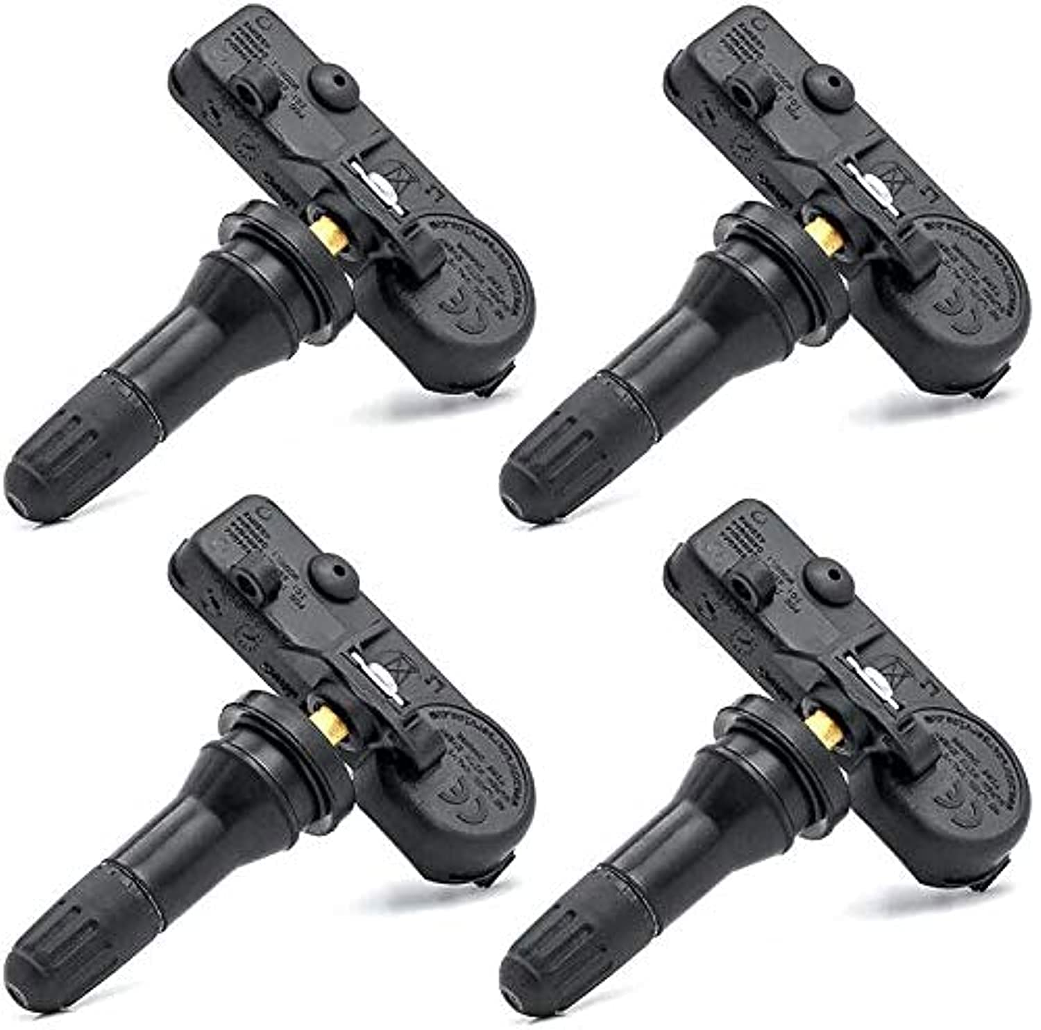 Renectiv Tpms Sensor,433Mhz Tire Pressure Monitoring Sensor Fit For Chrysler Jeep Dodge Ram Replace# 56029398Ab(4-Pack)