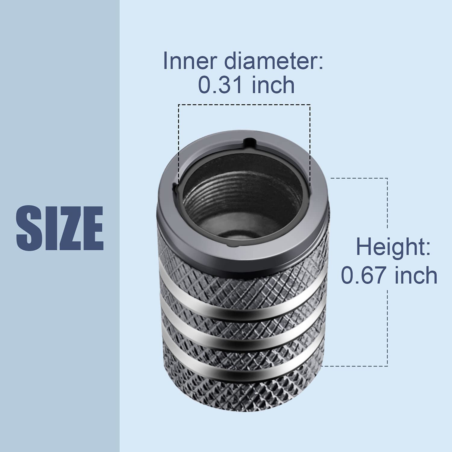 Tire Valve Stem Cap Cover - (5 Pack) Tire Air Caps Metal With Plastic Liner Corrosion Resistant Leak-Proof Snow Snowflake For Car Motorcycle Bike Grey