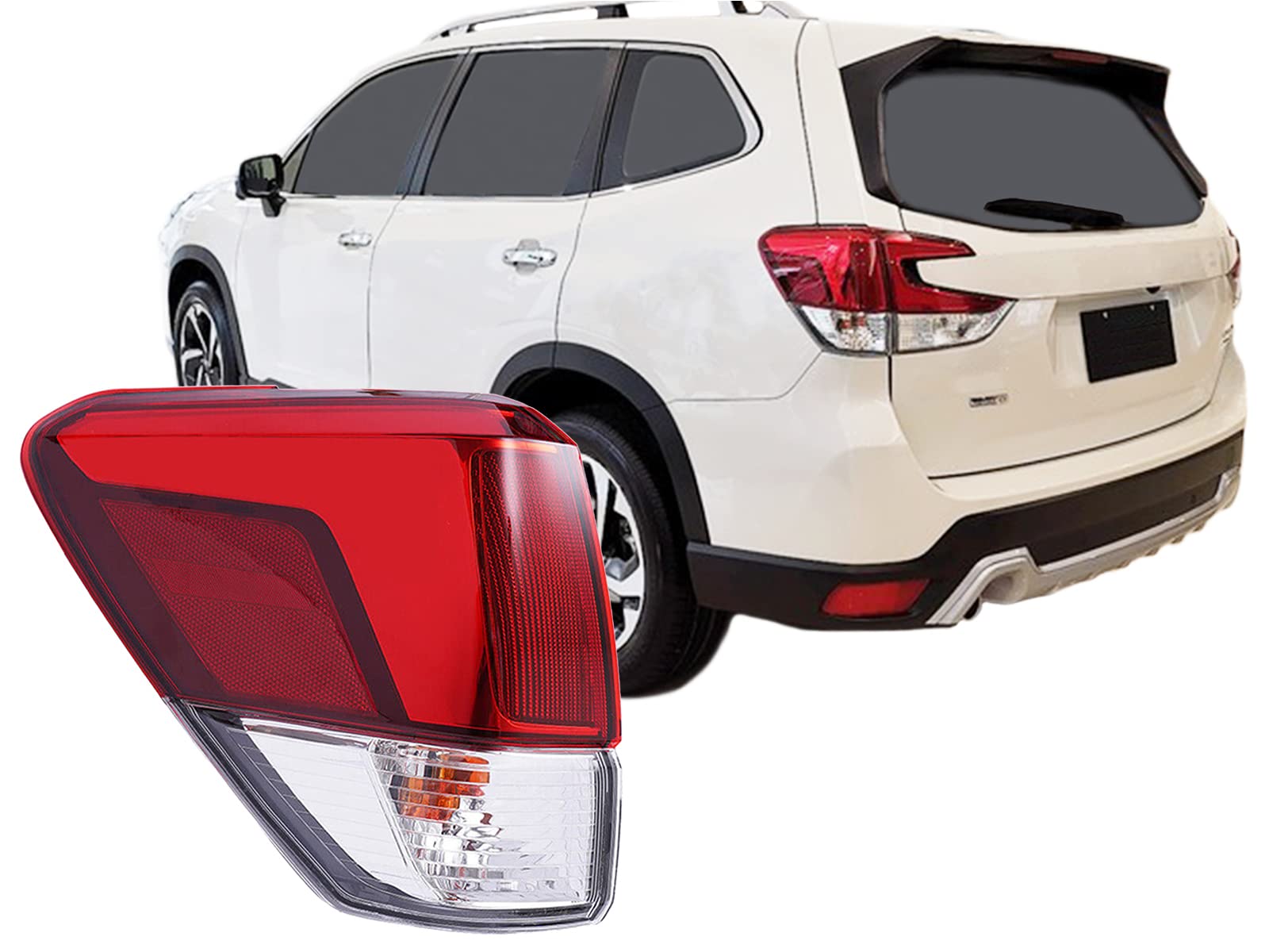 Auto Parts Avenue APA Replacement for Outer LED Rear Lamp 2019 2020 2021 2022 Forester with Bulbs Included Driver Left Side 8491