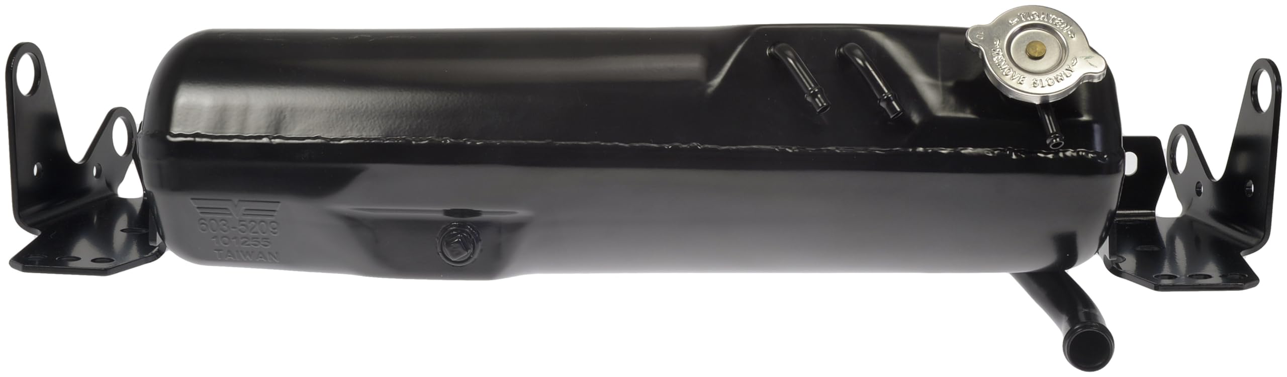 Dorman Front Engine Coolant Reservoir, Model 603-5209, Black, Compatible with Select Freightliner Models