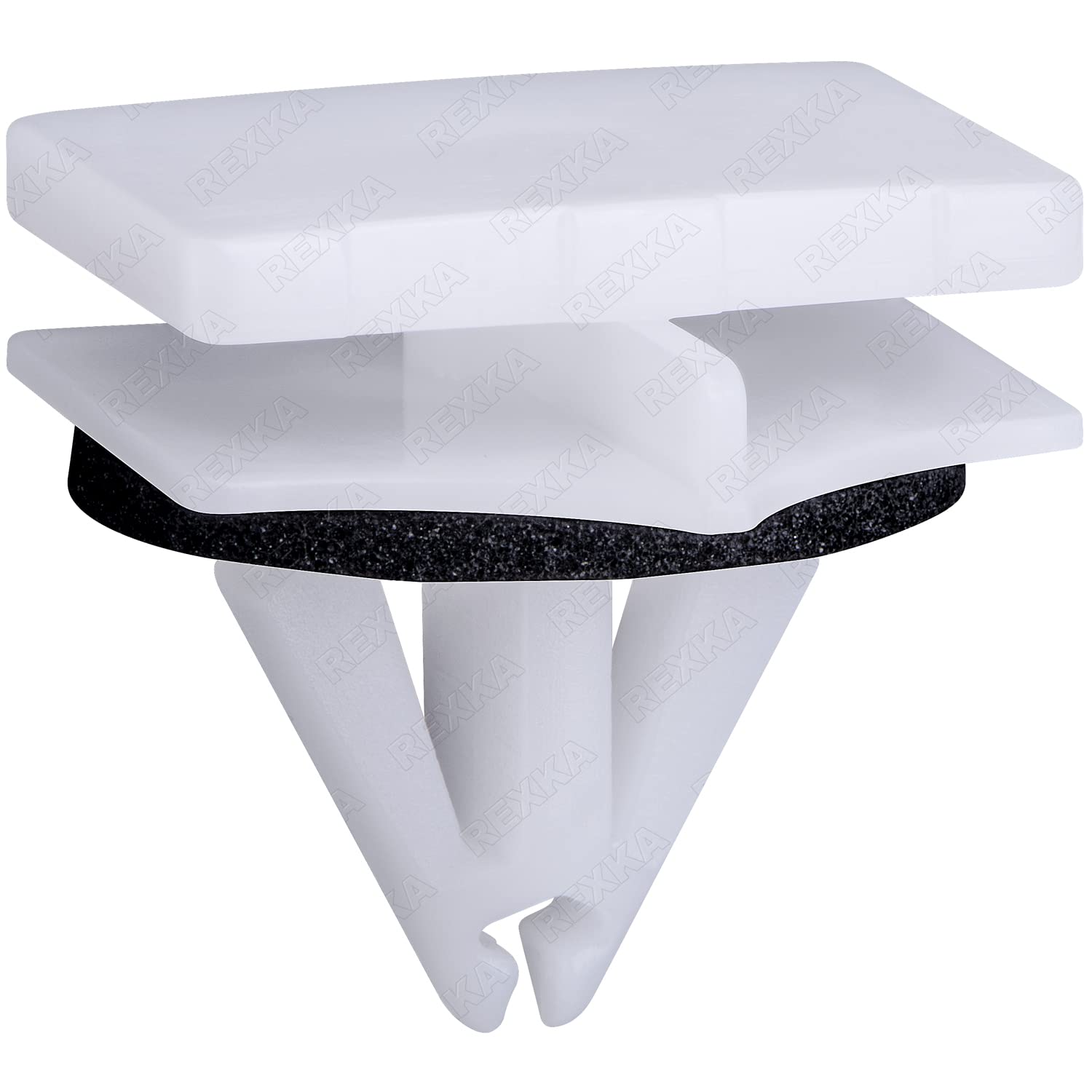 Rexka 15pcs Rocker Molding Clips for Ford Fusion & Lincoln MKZ - White, One Size, W716503-S300